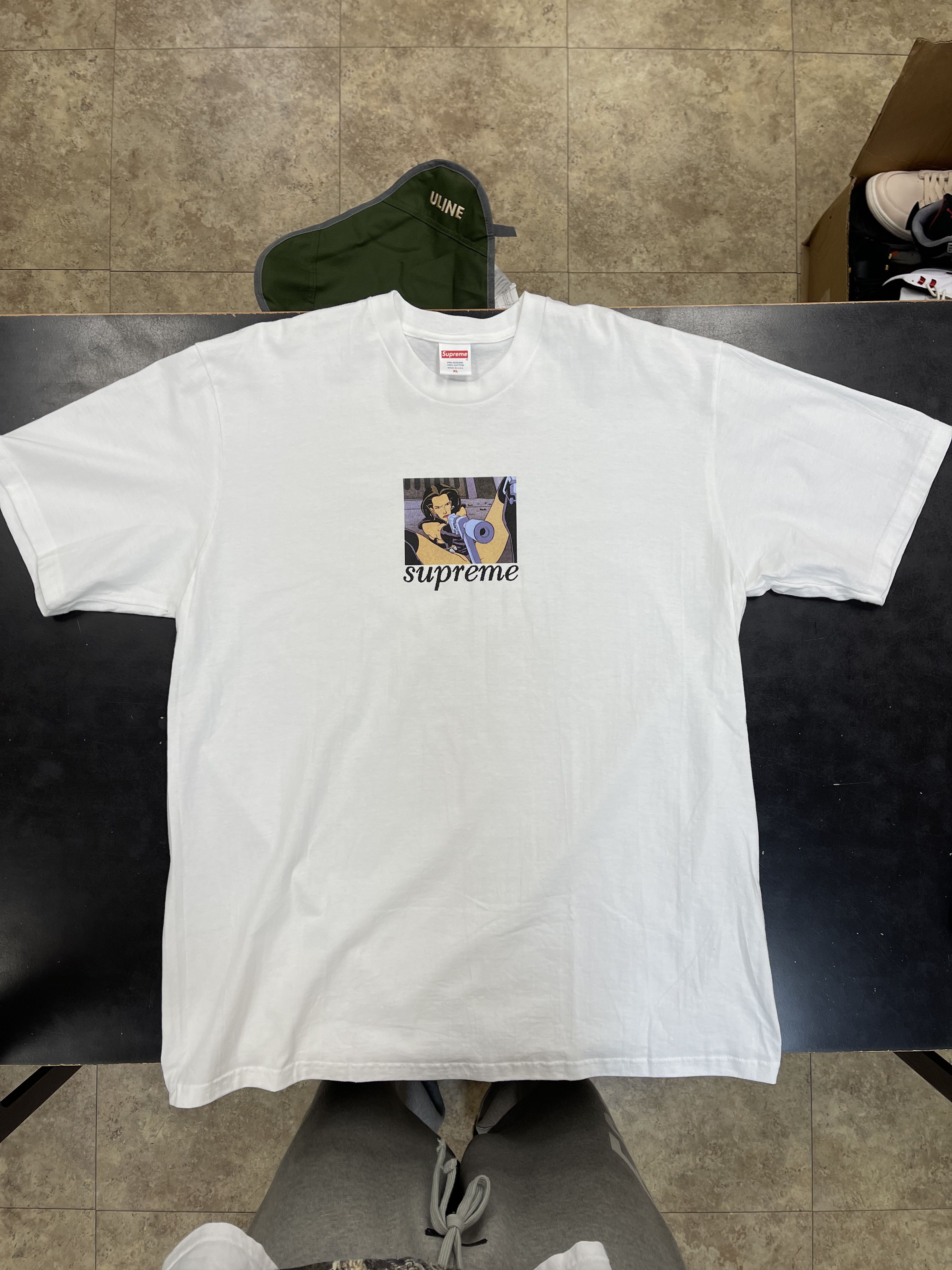 Supreme Supreme Aeon Flux Gun Tee White Size US XL / EU 56 / 4 - 1 Thumbnail