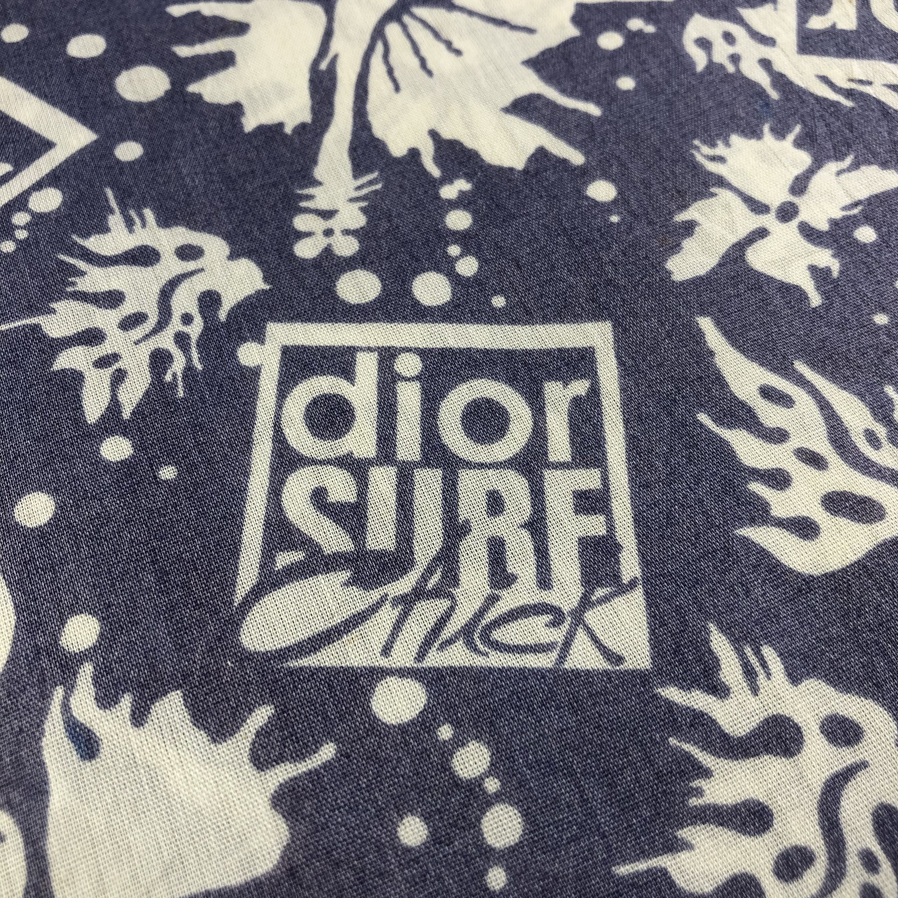 Christian Dior Monsieur Christian Dior Surf Chick Cotton Scarf Muffler V1738 Size ONE SIZE - 3 Thumbnail