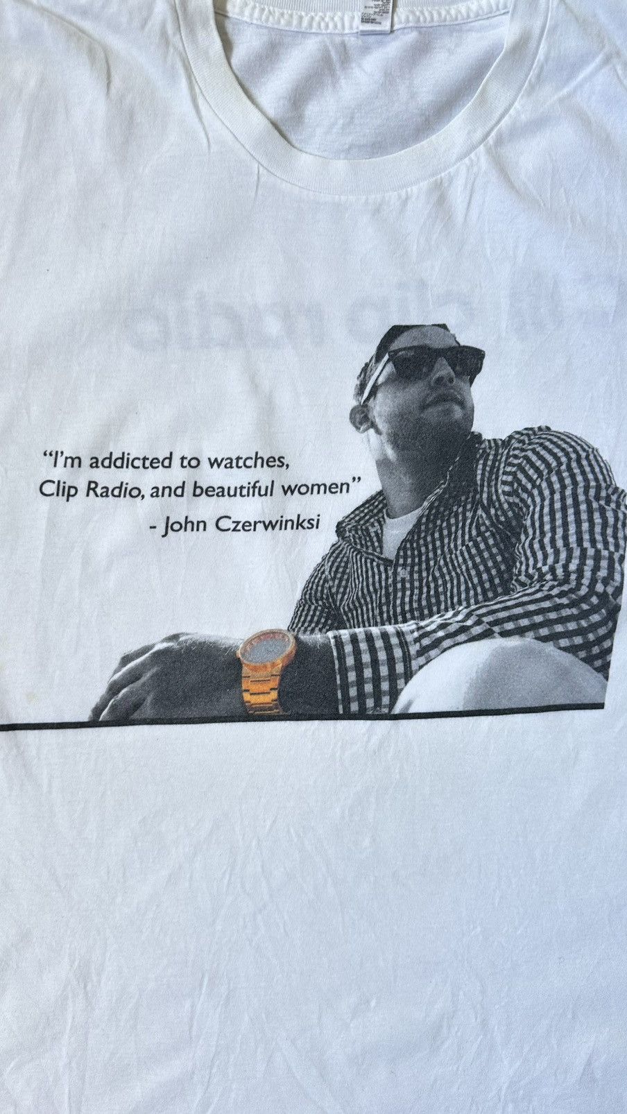 Vintage VINTAGE CLIP RADIO JOHN CZERWINSKI TEE Size US XL / EU 56 / 4 - 2 Thumbnail
