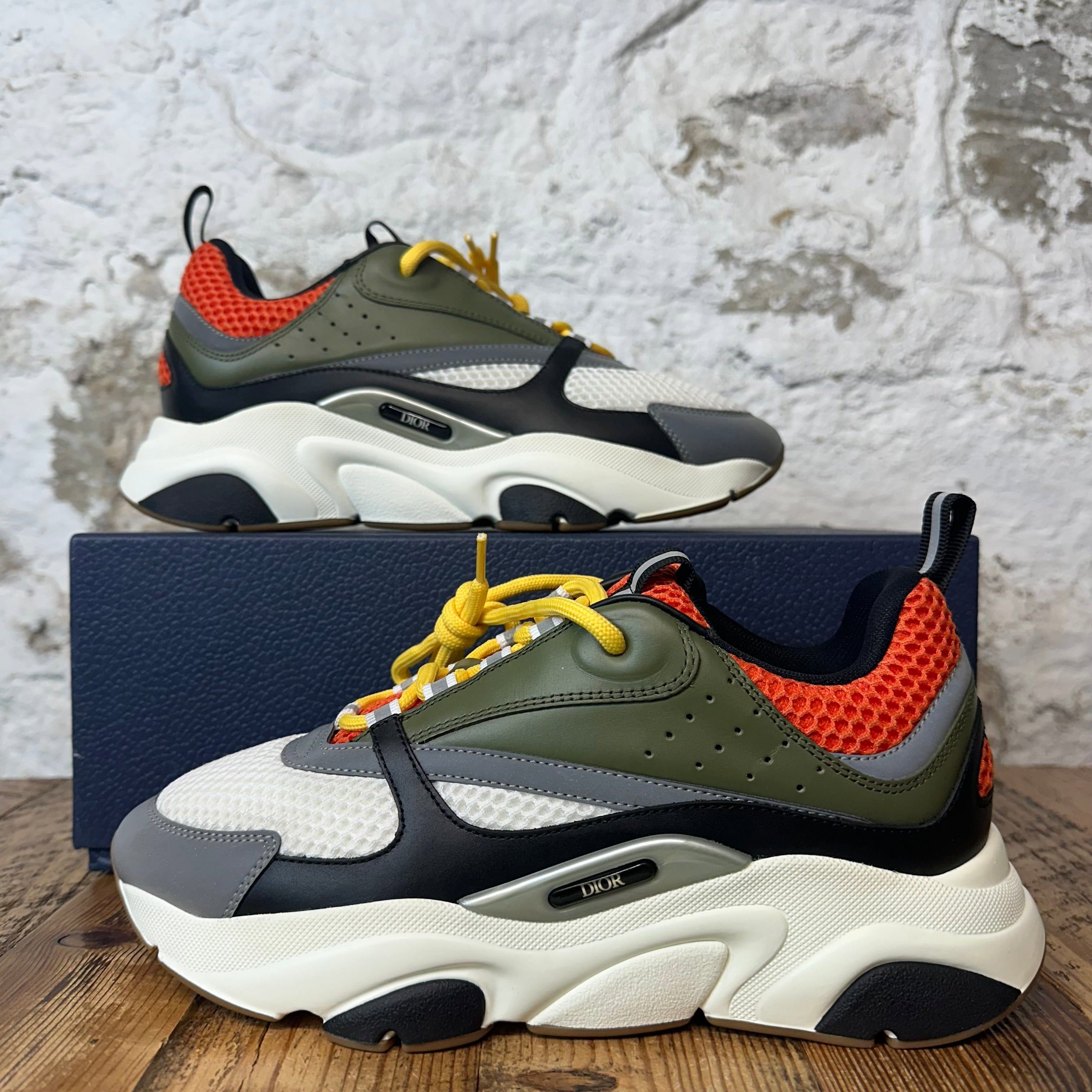 Dior Dior B22 Orange Green White Sneaker Sz 7 (40) Size US 7 / EU 40 - 1 Thumbnail