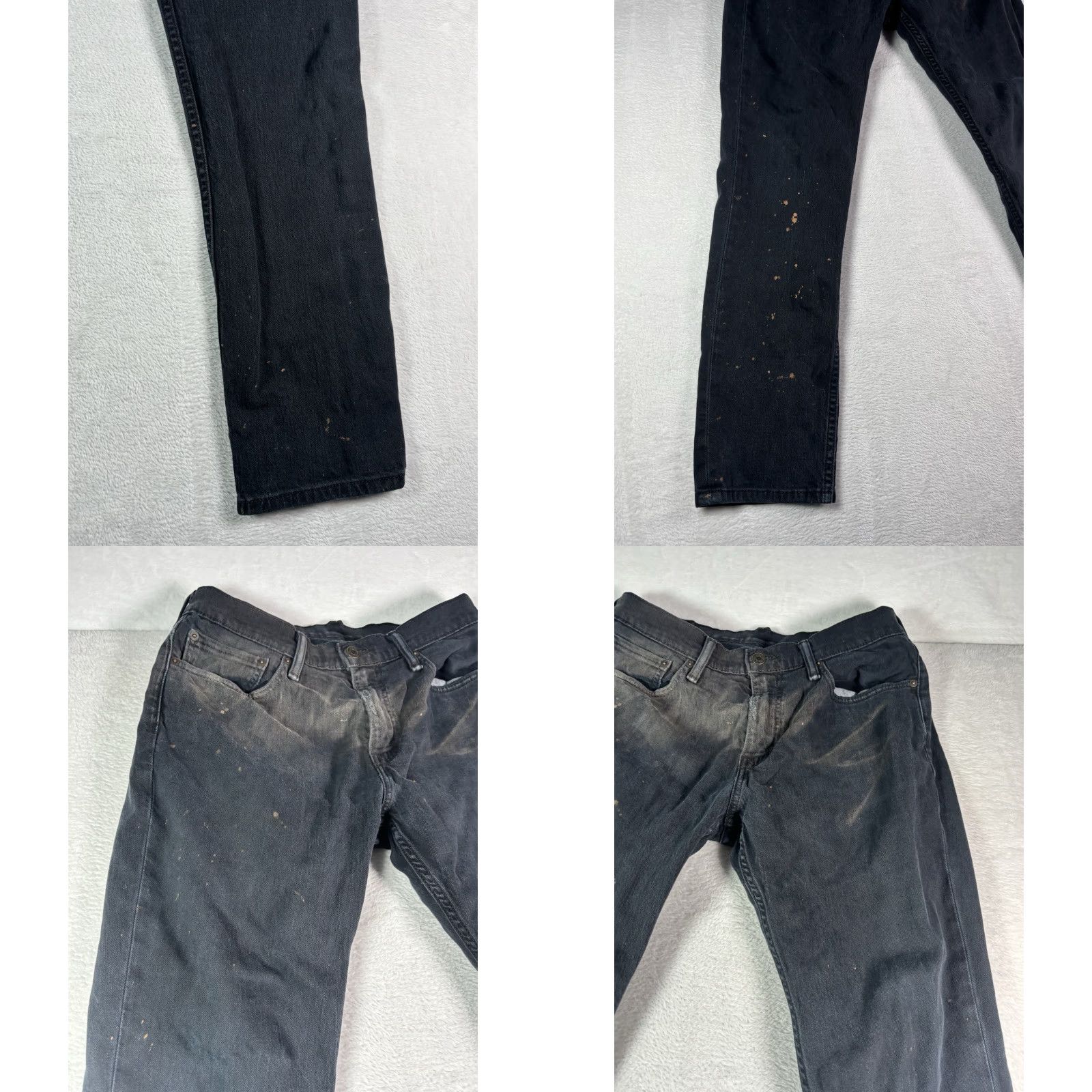 Levi's VINTAGE Levi's 511 Jeans Mens Regular Fit 32x32 Black Denim Distressed Cotton Blend 32in Inseam USA Mexico Levis 500 Series Pants Size 32 Mens Jeans Size US 32 / EU 48 - 9 Thumbnail