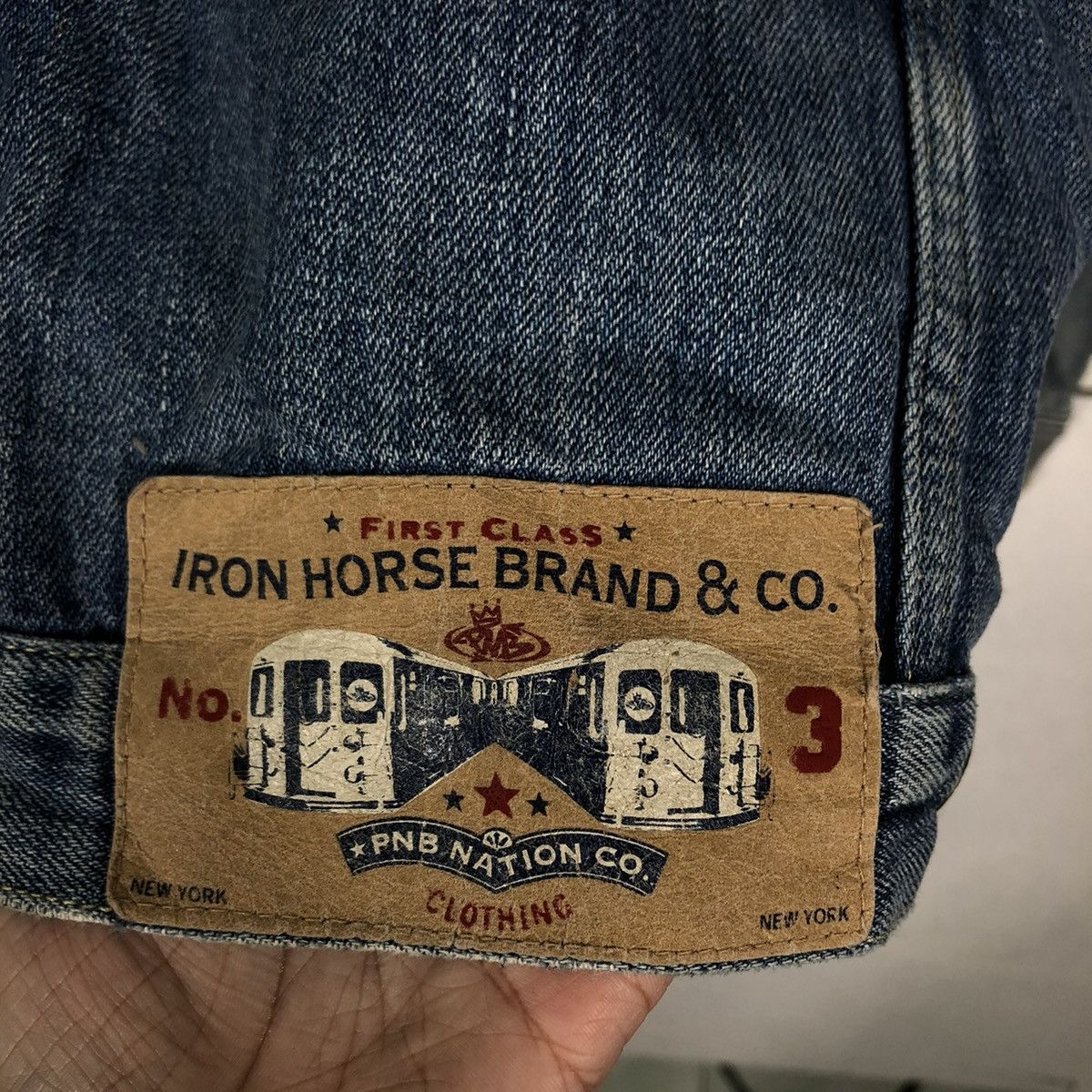 Japanese Brand 🔥90’s Vintage Denim Biker Jacket Iron Horse Big Logo Size US XL / EU 56 / 4 - 16 Thumbnail