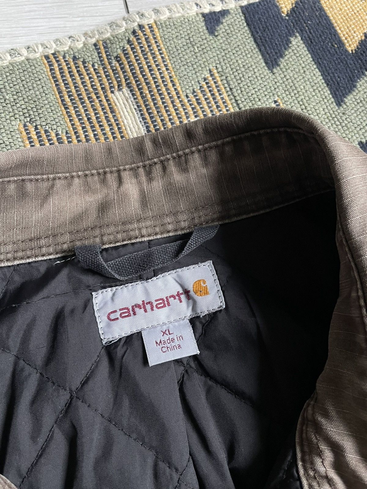 Carhartt Vintage Carhartt Detroit Style Brown Y2K Distressed Jacket Size US XL / EU 56 / 4 - 9 Thumbnail