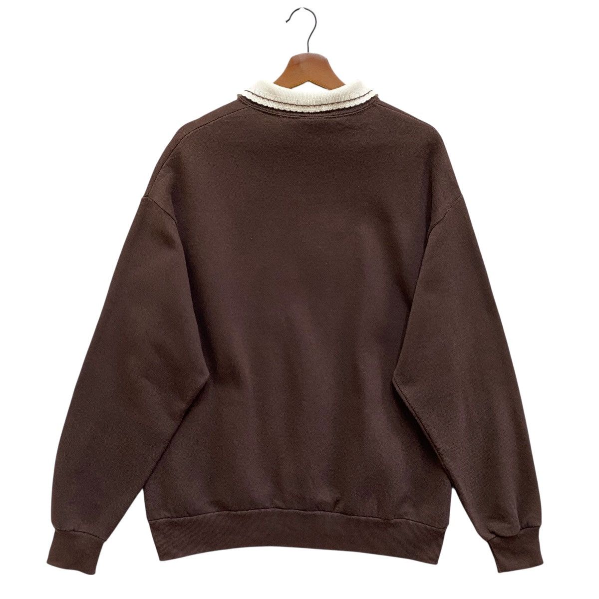 Vintage Vintage 90s Top Stitch Sweatshirt Double Collar Morning Sun Size US L / EU 52-54 / 3 - 7 Thumbnail