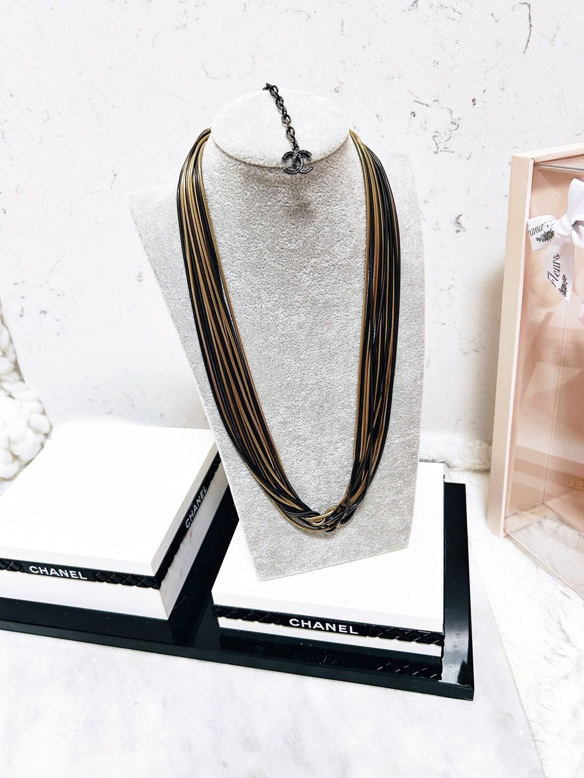 Chanel Authentic Chanel Ultra RARE Runway Multi Chain Necklace Size ONE SIZE - 9 Thumbnail
