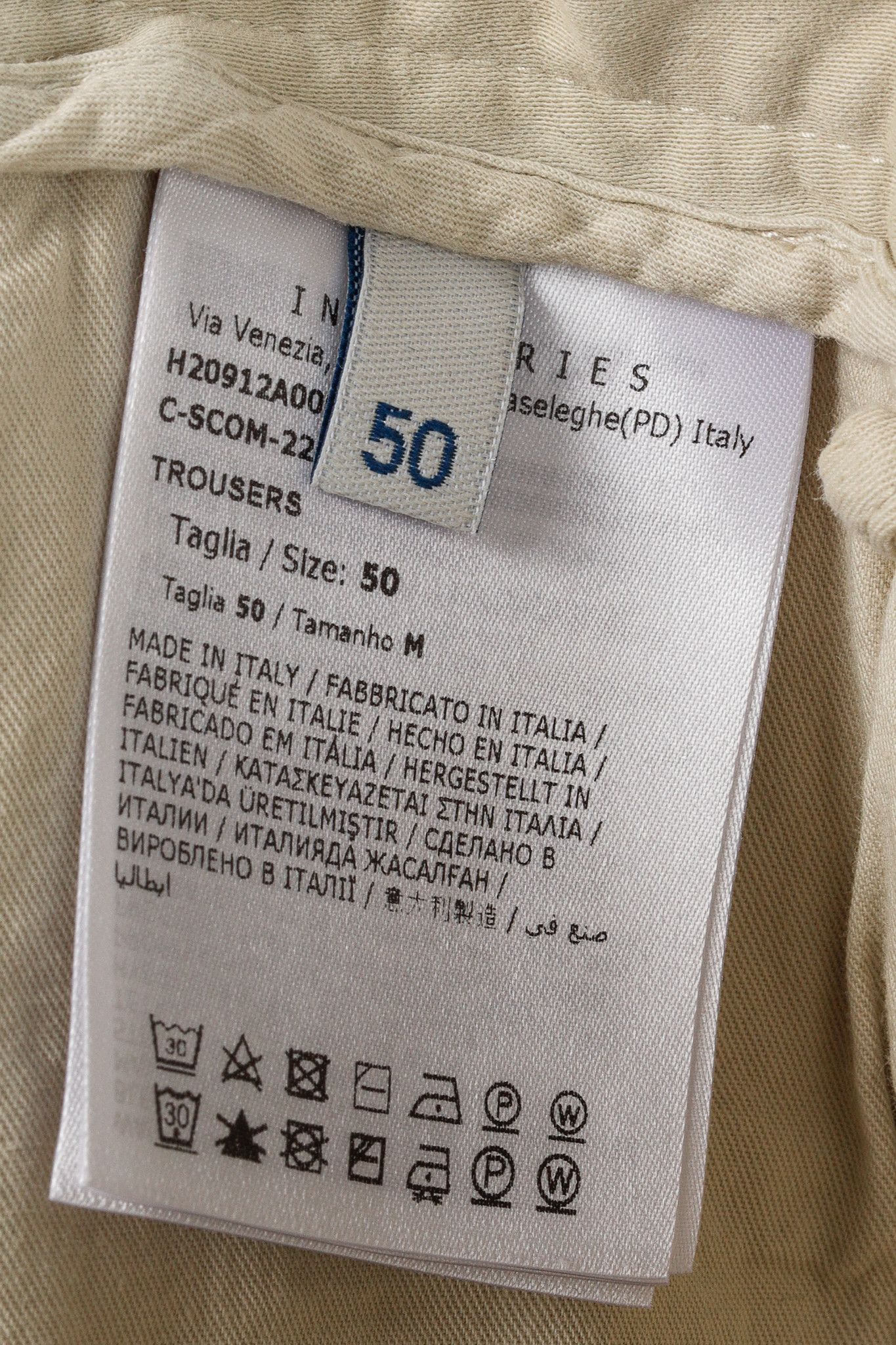 Moncler Moncler Light Beige Wide-Leg Stretch-Cotton Cargo Trousers Size US 34 / EU 50 - 12 Thumbnail