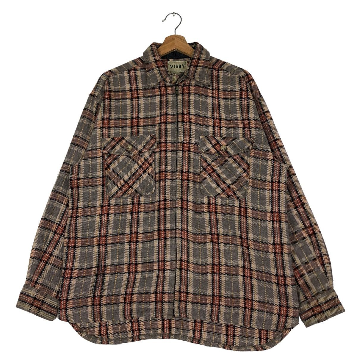 Japanese Brand 🔥VINTAGE WOOL ZIPPER JACKET VISBY ISSEY MIYAKE JAPAN Size US L / EU 52-54 / 3 - 1 Thumbnail