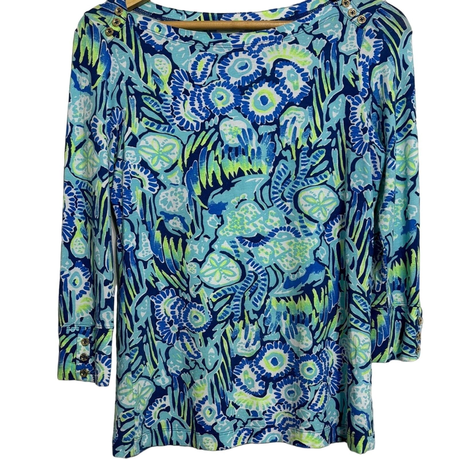 Lilly Pulitzer Lilly Pulitzer Sand Dollar Under The Sea Top Size S / US 4 / IT 40 - 1 Thumbnail