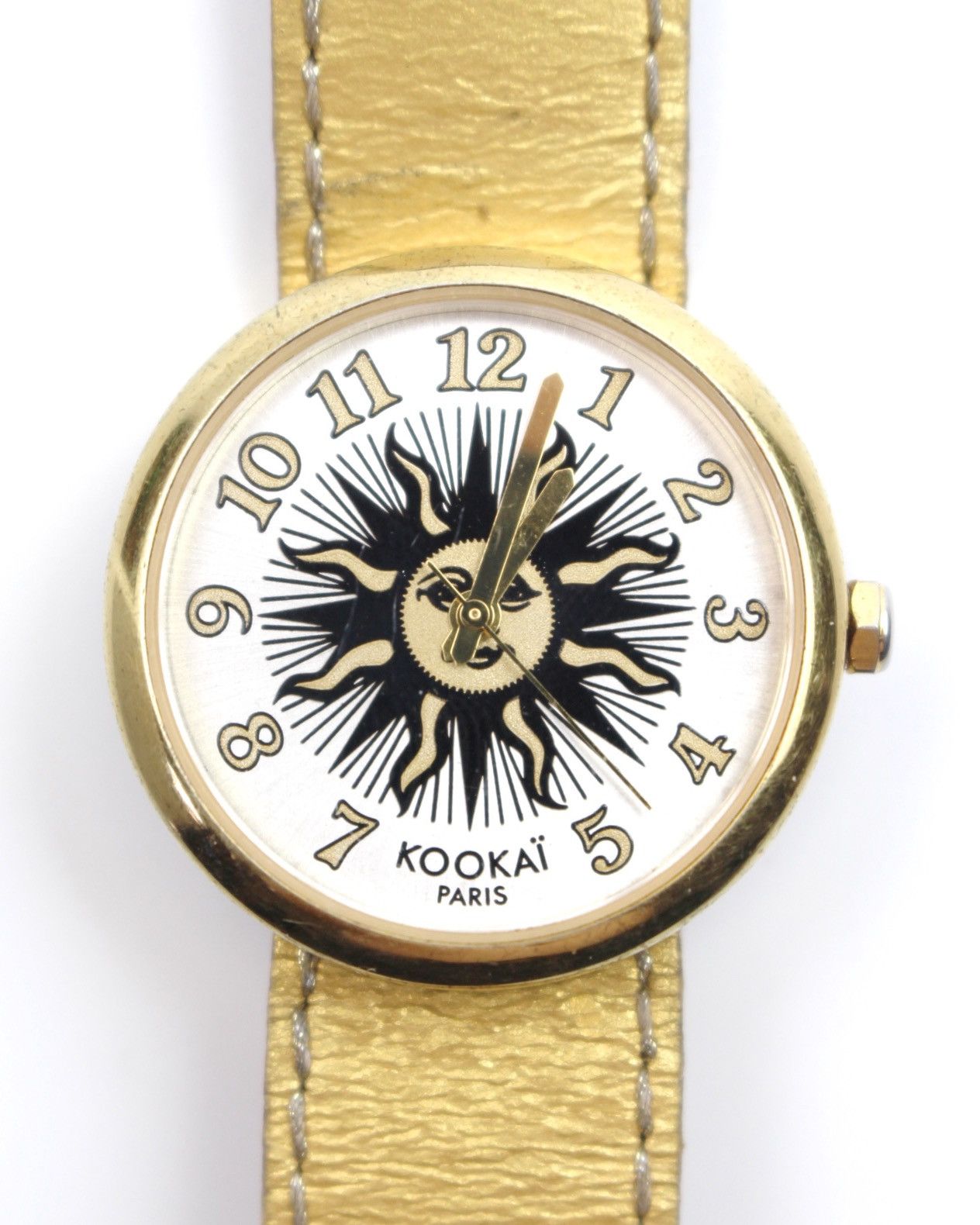 Hysteric Glamour 2000S KOOKAÏ PARIS CELESTIAL SUN METALLIC GOLD STRAP WATCH Size ONE SIZE - 1 Thumbnail