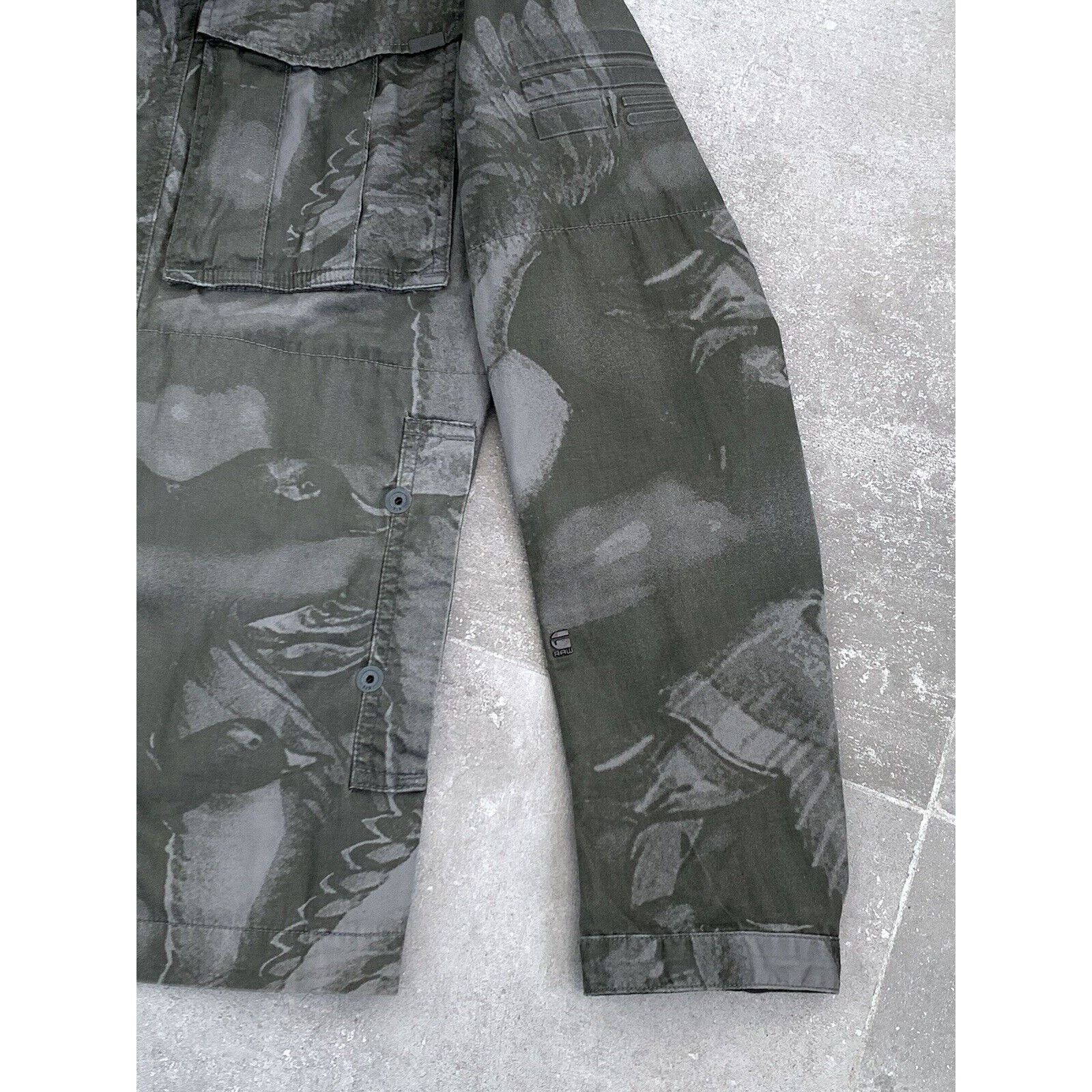 G-Star Men's G-STAR Raw Camo Overshirt Military Coat Jacket S EU 46 Size US S / EU 44-46 / 1 - 15 Thumbnail