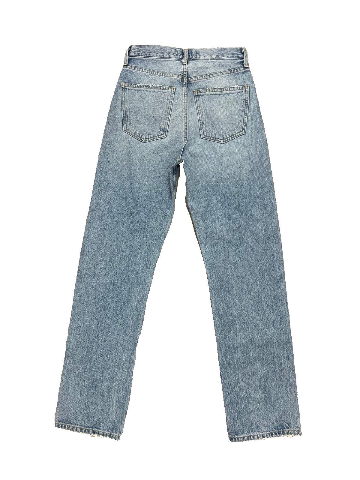 Agolde *** AGOLDE Denim 90's Jeans Button Fly Destroyed ( 22 ) Size 22" - 3 Thumbnail