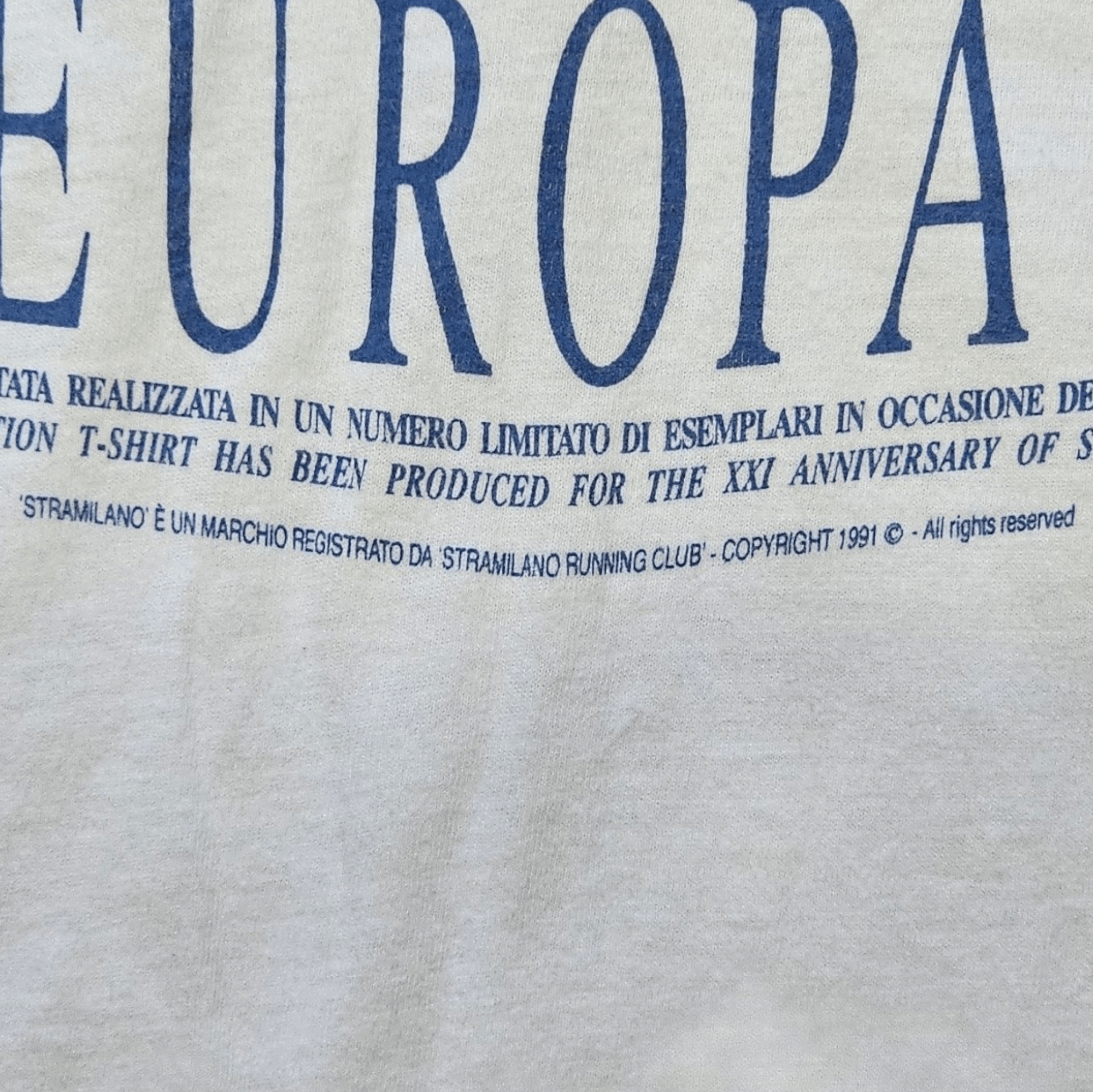 Superga × Vintage Stramilano d'Europa 1992 Marathon Tee Size US M / EU 48-50 / 2 - 3 Thumbnail
