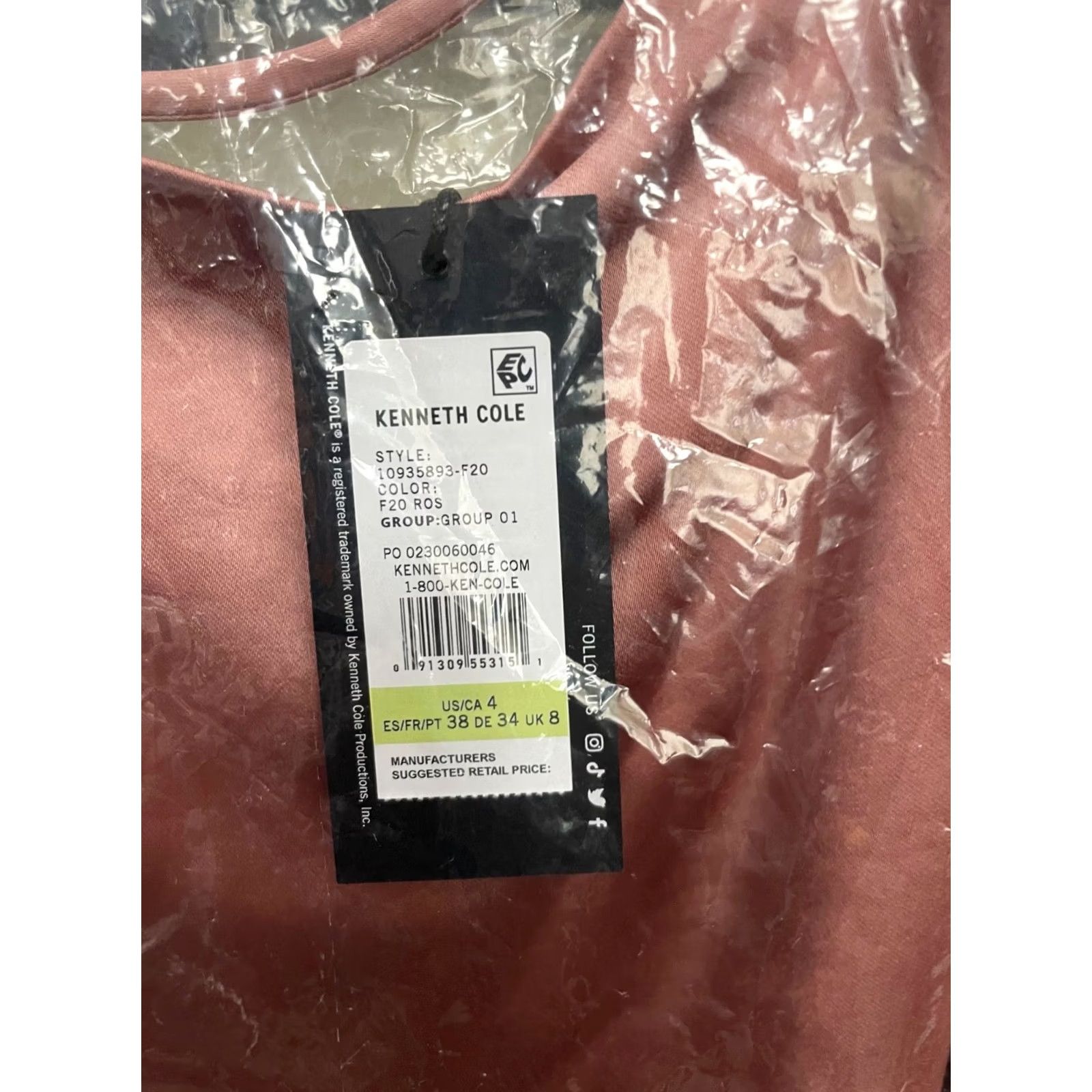 Kenneth Cole Kenneth Cole Shift Dress Rose 4 Size S / US 4 / IT 40 - 2 Thumbnail