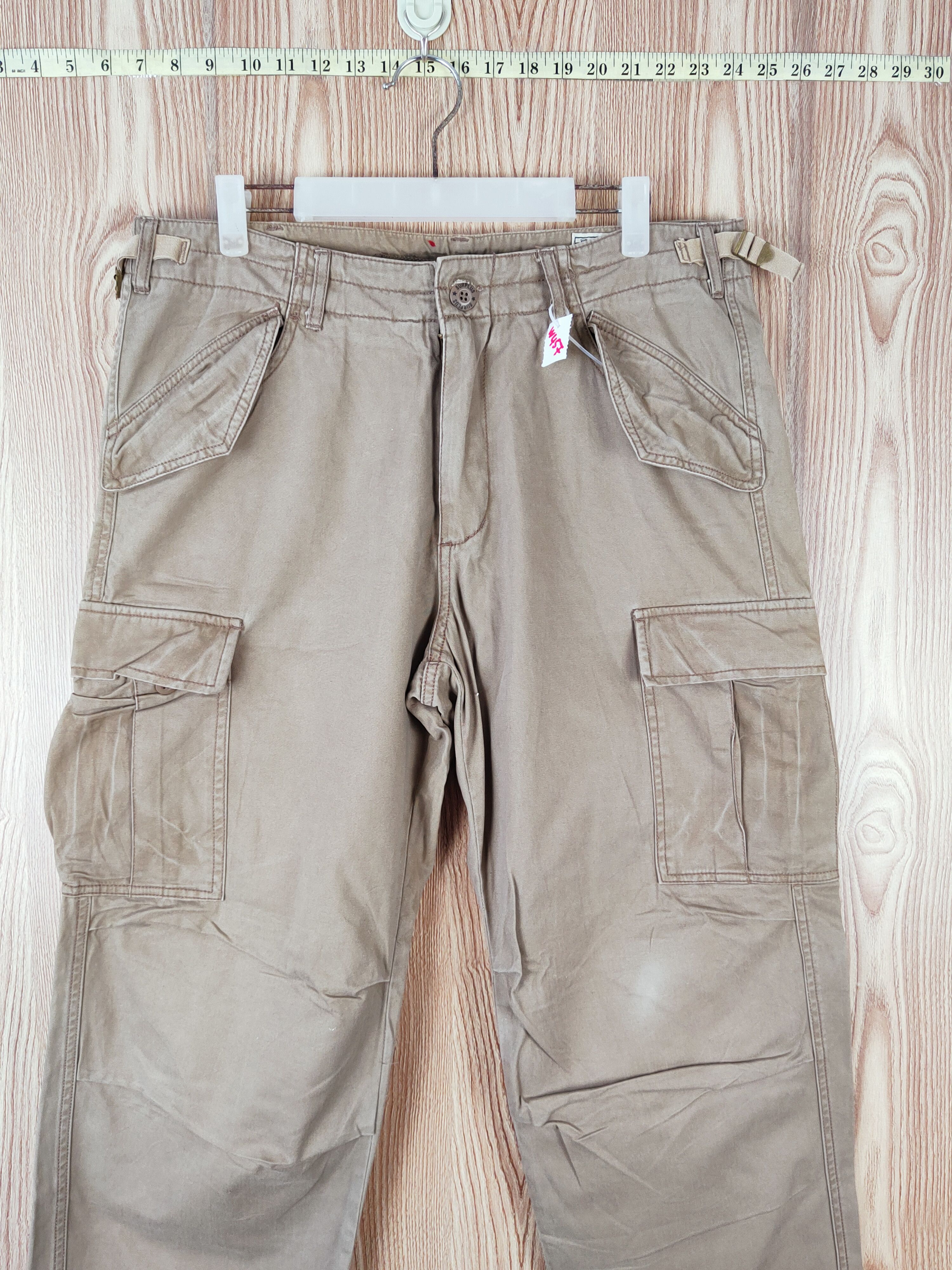 Generic Surplus Surplus Brown Multipocket Tactical Cargo Pants #W457 Size US 34 / EU 50 - 2 Thumbnail