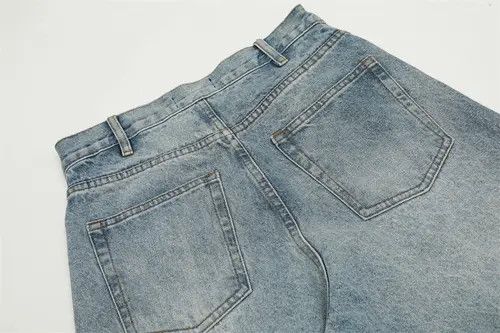 Japanese Brand × Jean Pants American retro loose casual washed scimitar jeans y2k Size US 34 / EU 50 - 4 Thumbnail