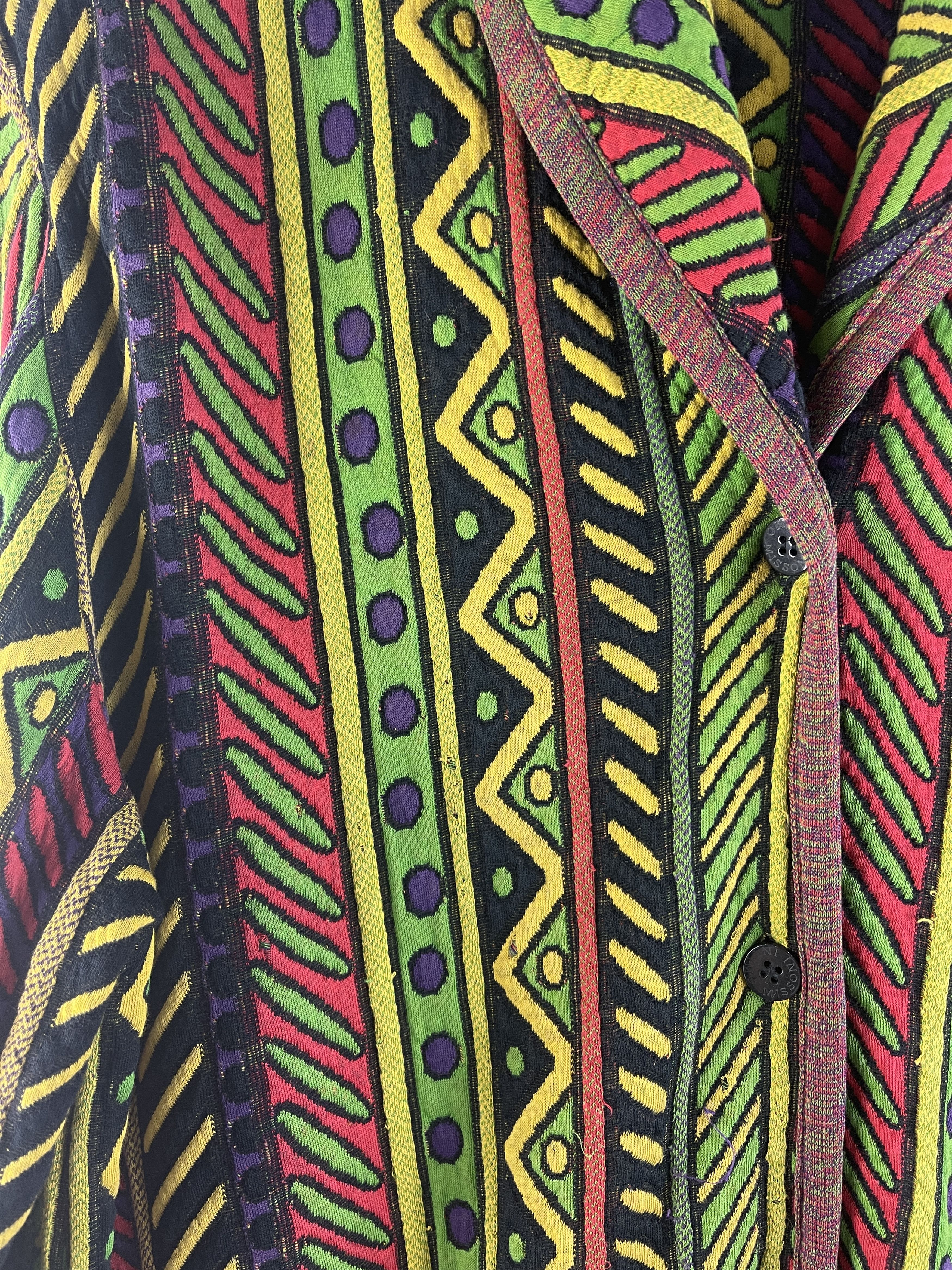 Missoni Missoni Intimo Multicolor Tribal Jacquard Knit Cardigan Size L / US 10 / IT 46 - 13 Thumbnail
