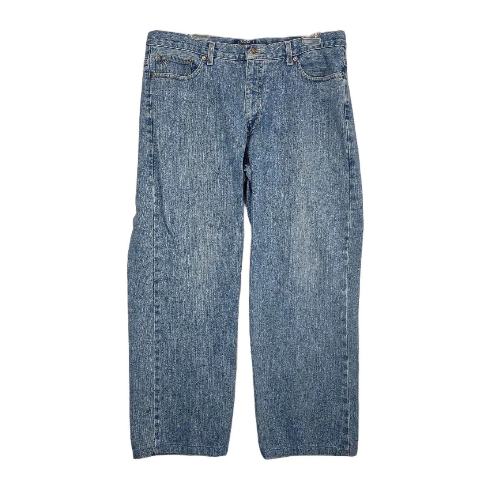 IZOD Men's 36x28 Relaxed Fit Baggy Y2K Jeans
