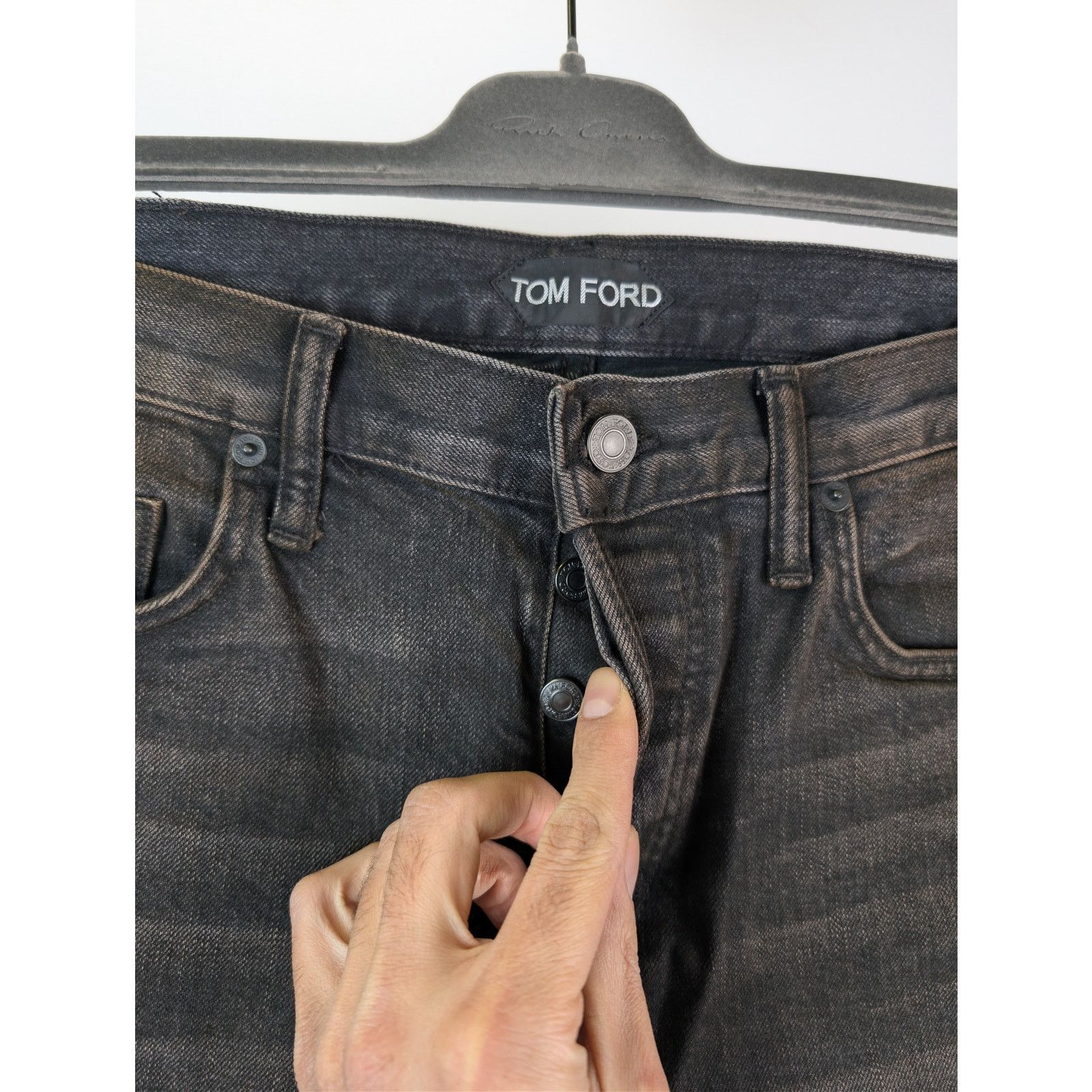 Tom Ford o1rshd1 Straight Fit Denim Jeans in Brown Size US 32 / EU 48 - 7 Thumbnail