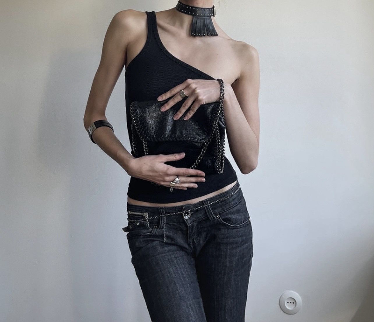 Other Shiny handbag on a metal chain, glamorous disco Size ONE SIZE - 9 Thumbnail