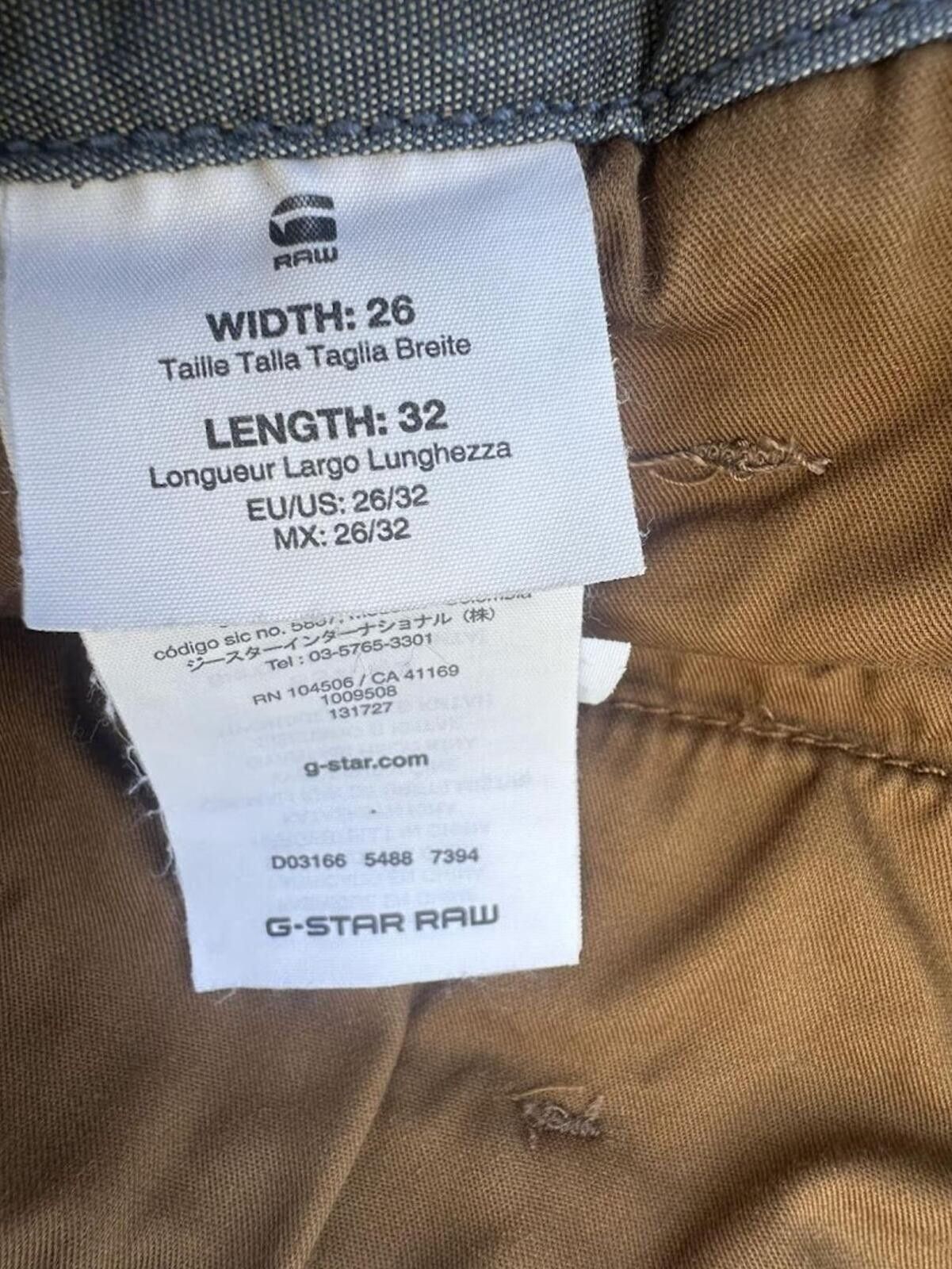 Other G-Star RAW Slim Chino Pants 26x32 Size US 26 / EU 42 - 3 Thumbnail