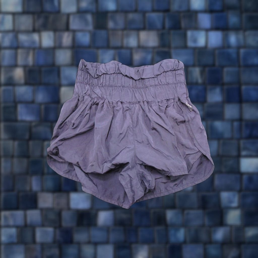 Free People Free People FP Movement Paper Bag Elastic Waist Purple Shorts Size S Stretch Womens Paperbag Style Vintage No Size 28" / US 6 / IT 42 - 1 Thumbnail