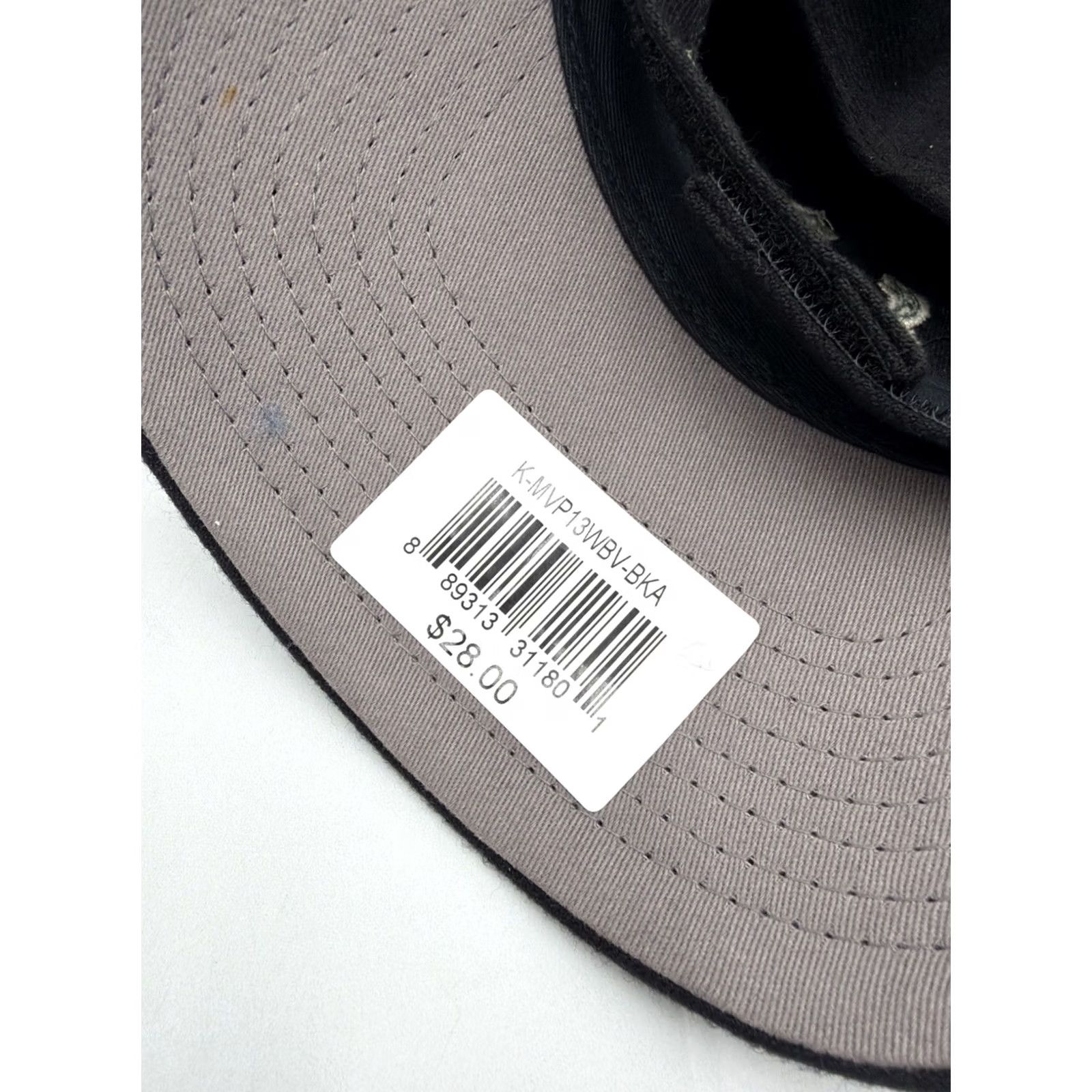 47 47 Brand MVP Adjustable Hat Milwaukee Bucks Black Structured Cap Mens One Size Black Baseball Cap Adjustable Bucks Fans Size ONE SIZE - 4 Thumbnail
