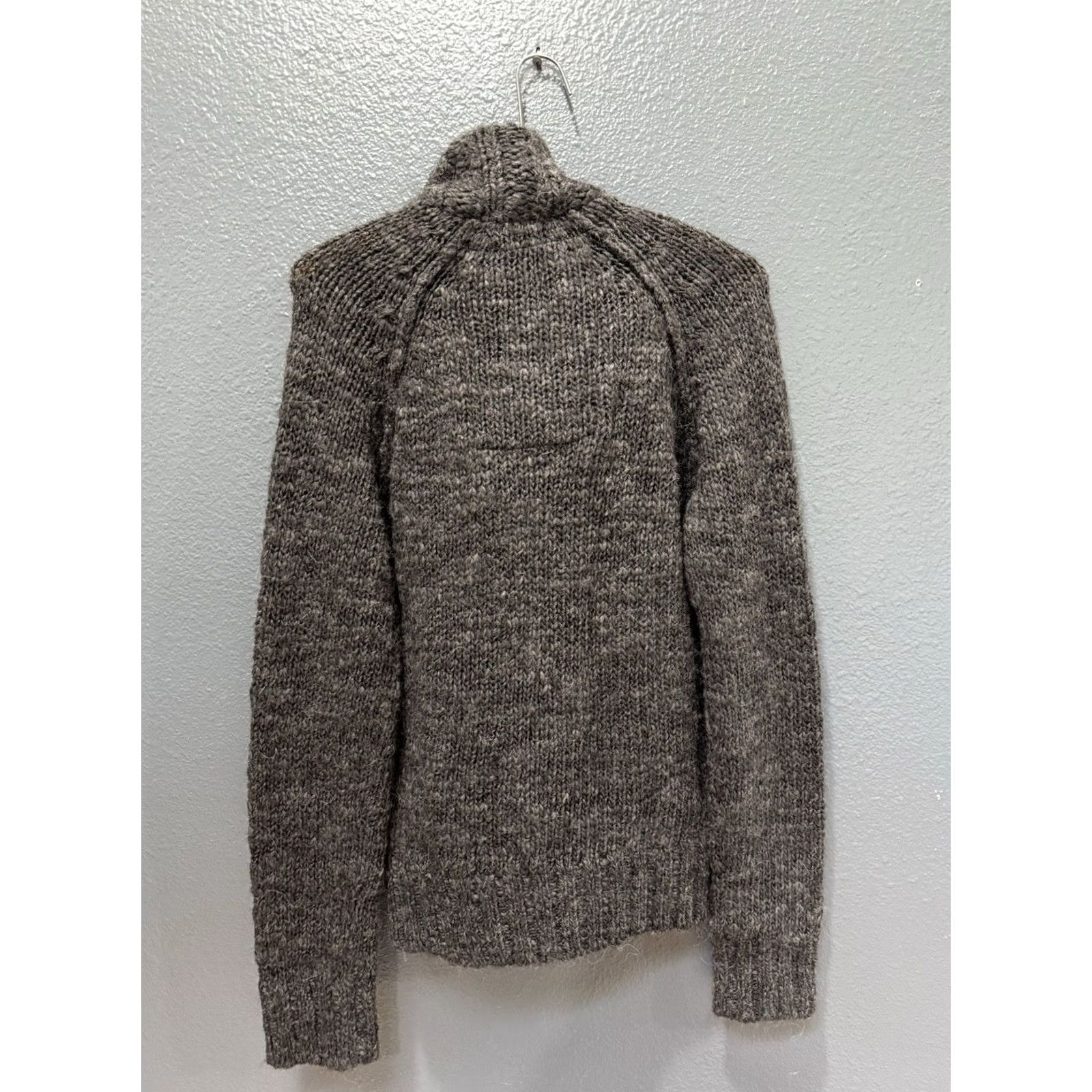 Abercrombie & Fitch Abercrombie & Fitch Sweater Shirt Knit Wool Gray Shawl Collar Mens Small S Size US S / EU 44-46 / 1 - 6 Thumbnail