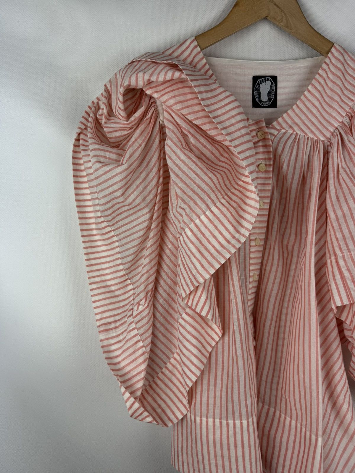 Bernhard Willhelm Bernhard Willhelm Striped Avant-Garde Button Up Shirt Tunic Size ONE SIZE - 9 Thumbnail