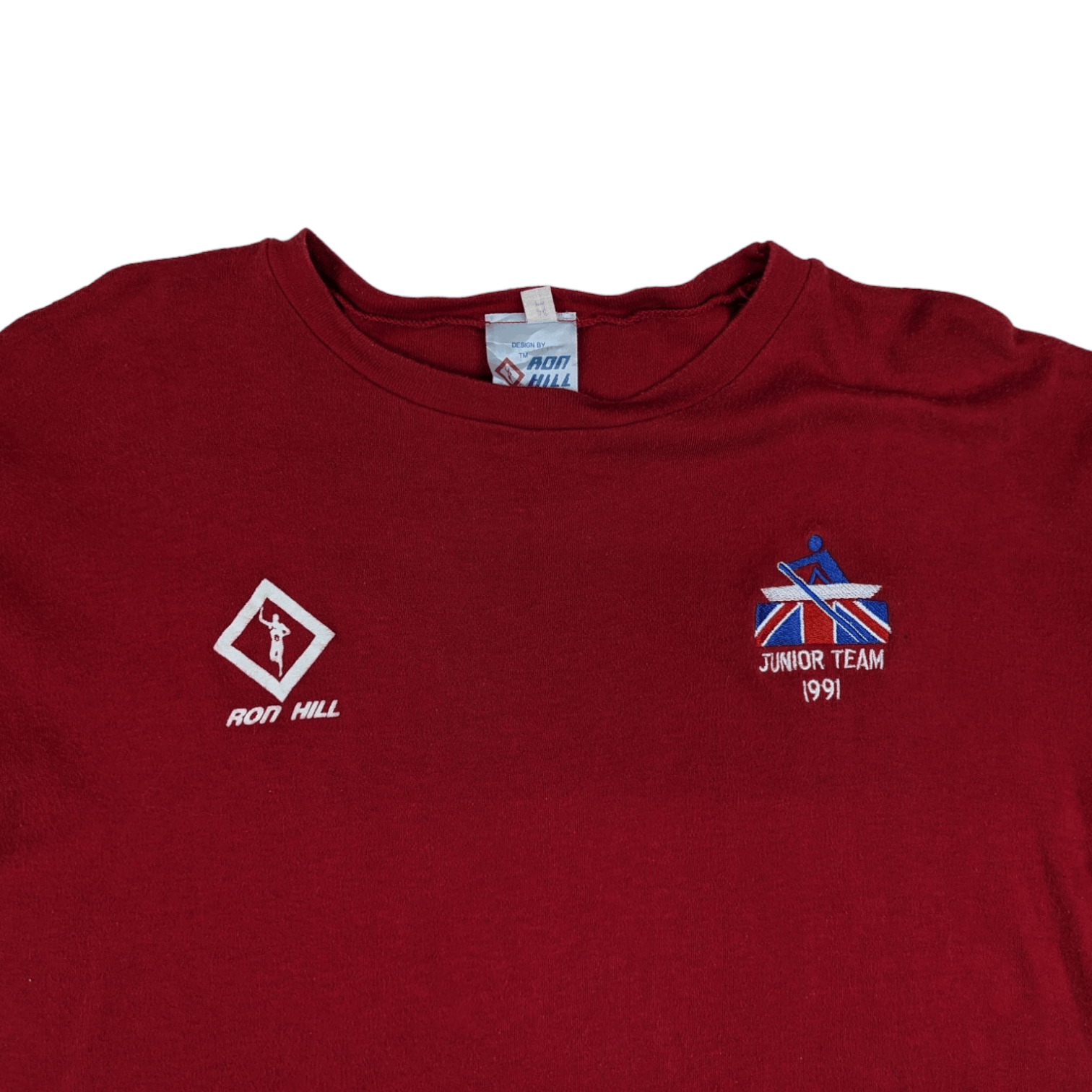 Vintage Vintage 90's RONHILL Britain Junior Team 1991 T Shirt Size XL / US 12-14 / IT 48-50 - 4 Thumbnail