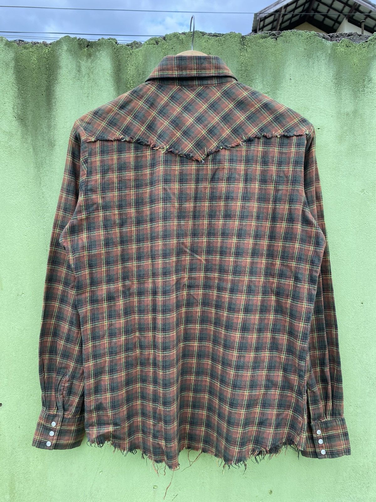 Japanese Brand Gdc Free!! Oldschool Plaid Flannel Shirt Distressed Finish Size US M / EU 48-50 / 2 - 8 Thumbnail