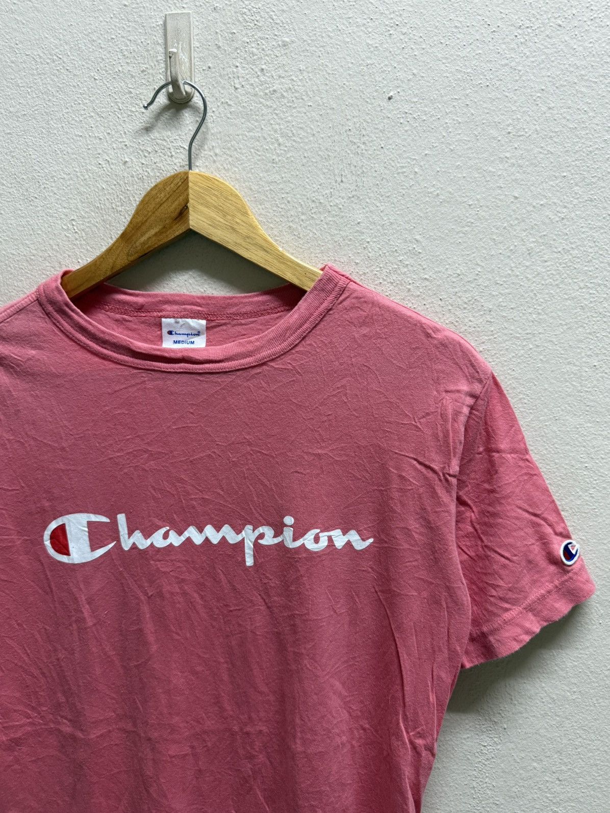 Champion Vintage Champion Spellout Biglogo Tshirt Size US S / EU 44-46 / 1 - 5 Thumbnail