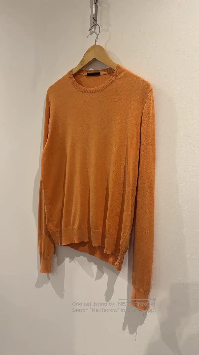 Helmut Lang Helmut Lang Orange knitted long-sleeve Size US S / EU 44-46 / 1 - 1 Thumbnail
