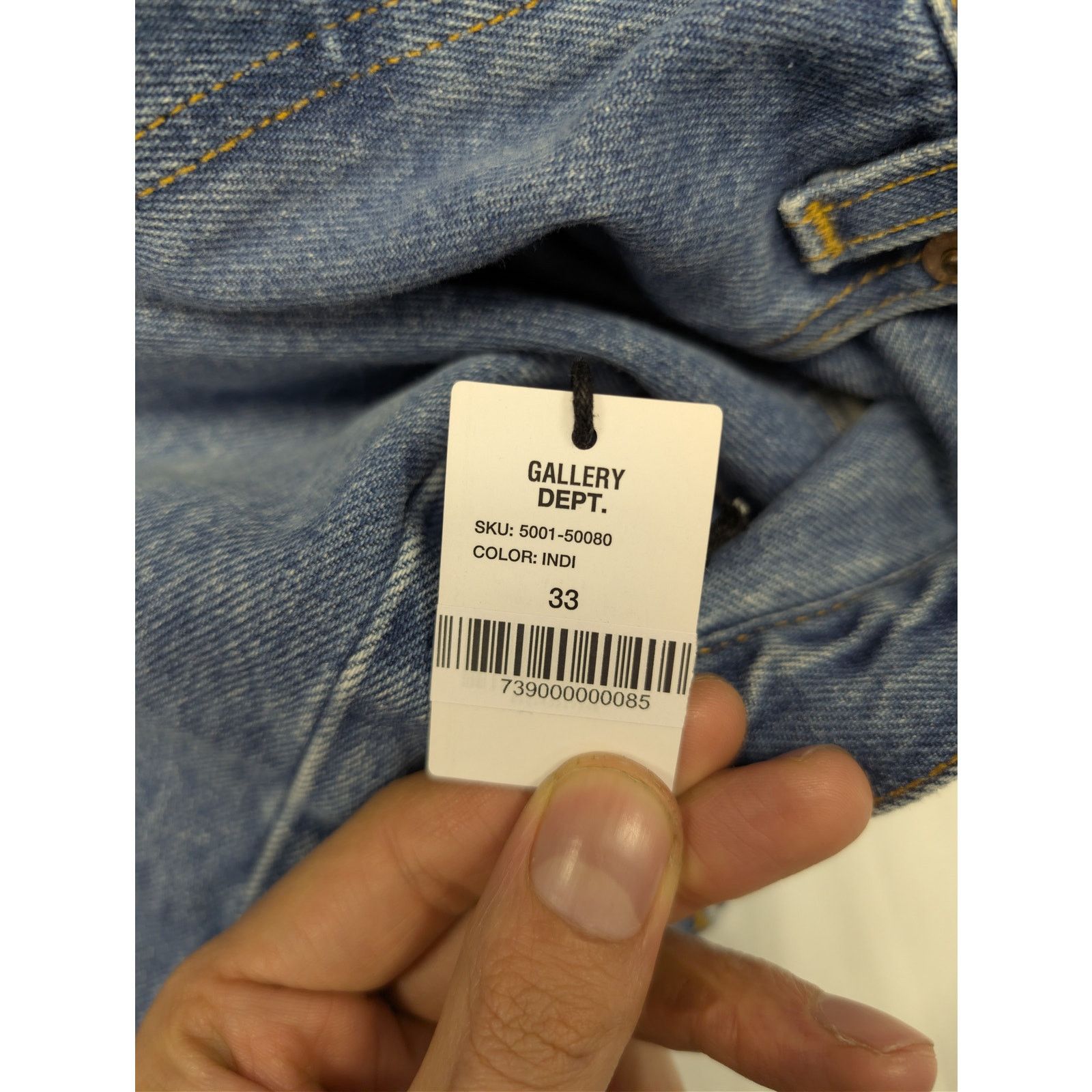 Gallery Dept. o1rshd1 5001 Denim Jeans in Blue Size US 33 - 21 Thumbnail
