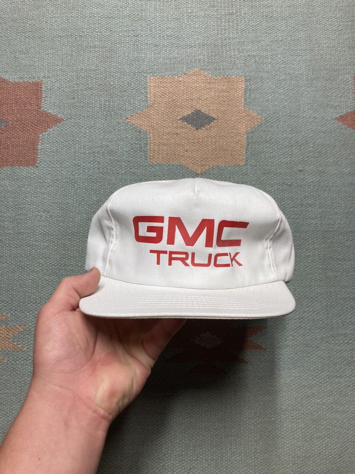 Vintage VTG SnapBack hat cap GMC truck automobile car mechanic USA Size ONE SIZE - 2 Thumbnail