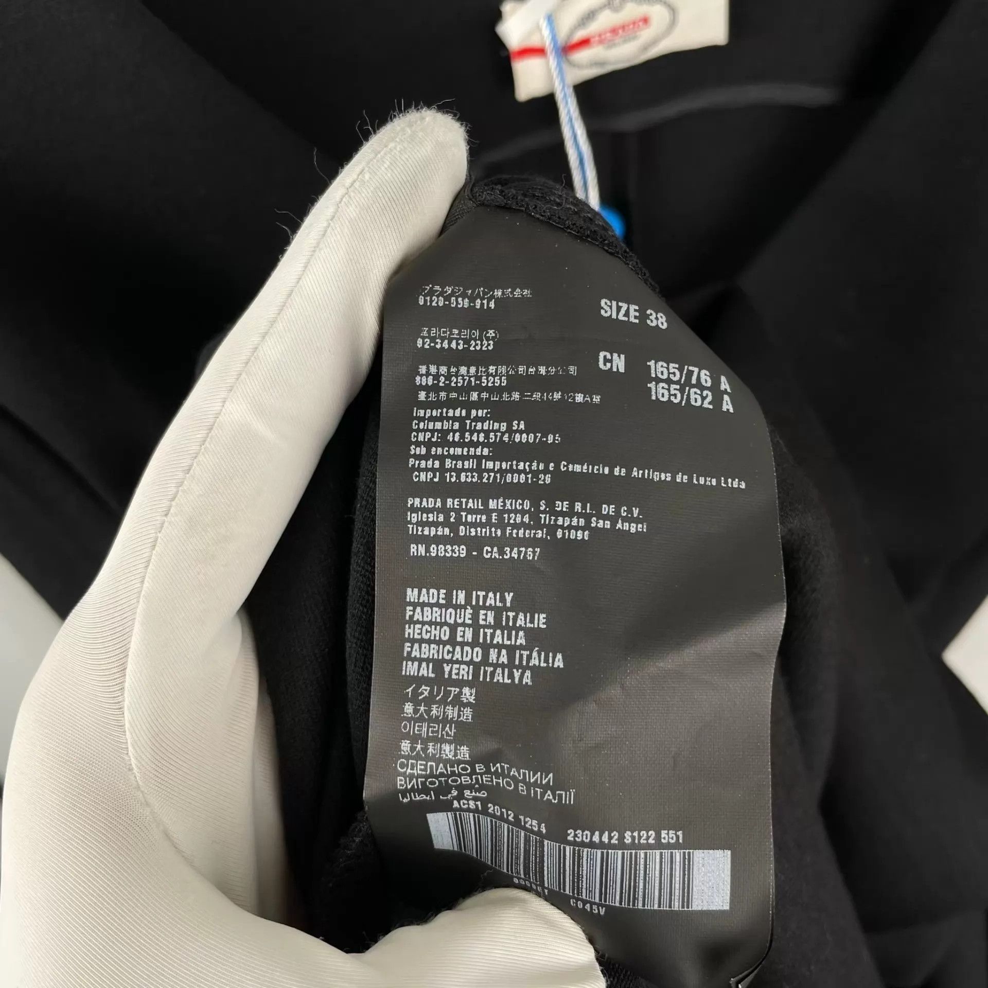 Prada Prada Cotton Black Dress Size 38 Size XS / US 0-2 / IT 36-38 - 4 Thumbnail