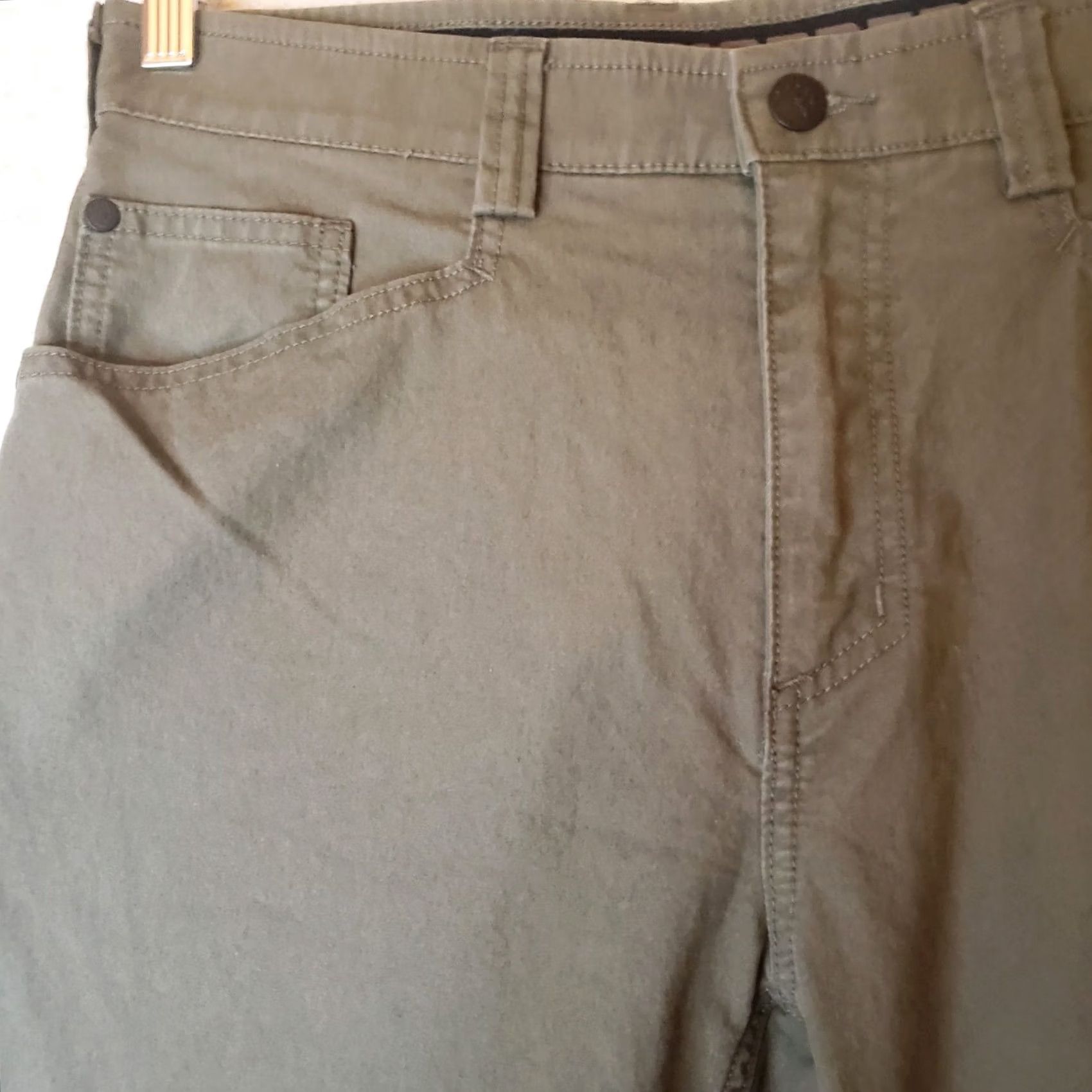 Olive Alaskan HardGear by Duluth Trading Co. Women's Hiking Work Pants Sz 8 REG Olive Vintage Olive Straight Pant Womens Size 30" / US 8 / IT 44 - 4 Thumbnail