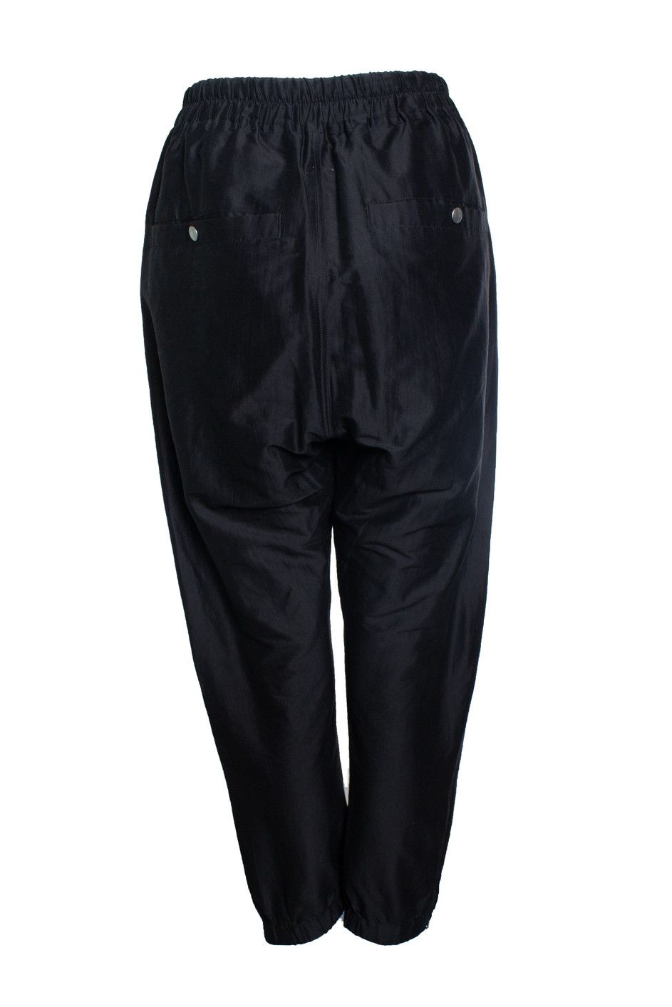 Rick Owens Rick Owens, SS19 Babel satin twill pants in black Size 28" / US 6 / IT 42 - 4 Thumbnail