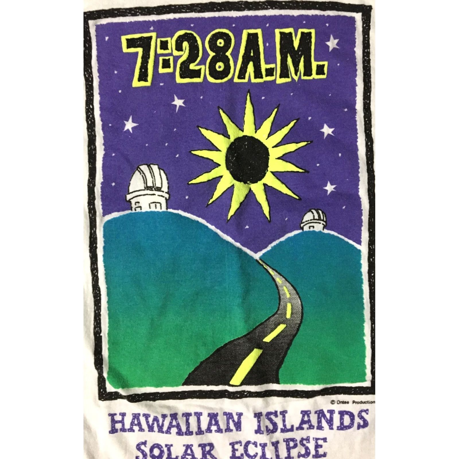 Vintage VINTAGE Hawaii Surf Shop Shirt XL USA Beach 90s Solar Eclipse Single Stitch White Mens T-Shirt Size US XL / EU 56 / 4 - 3 Thumbnail