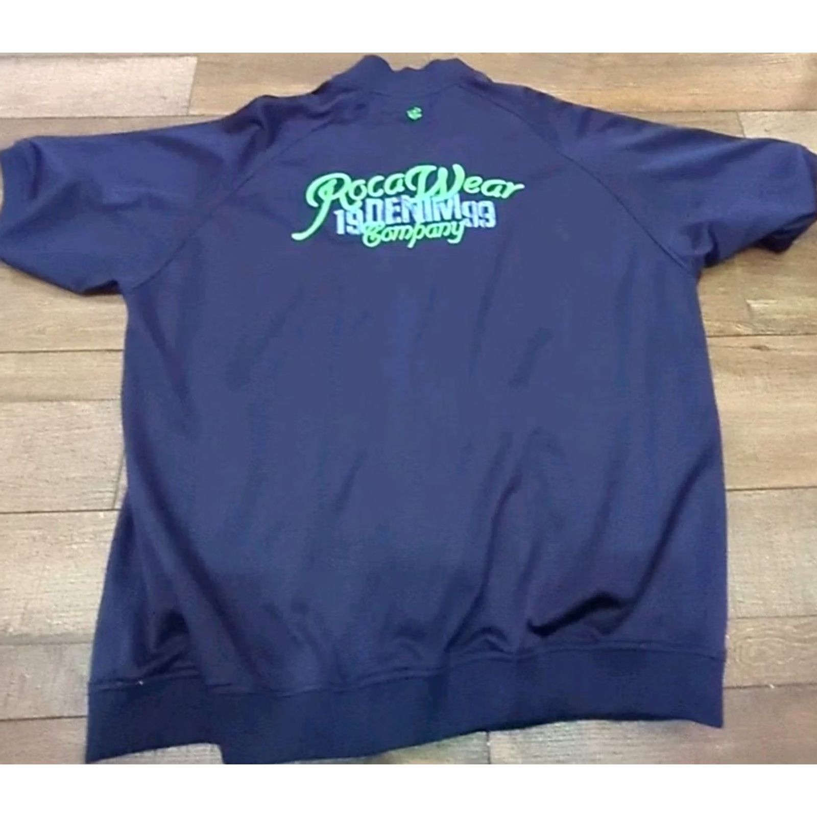 Rocawear VINTAGE Rocawear Jacket Mens Full Zip Track Ski 3XL Blue Satin Striped Full Zip Pockets Stand-Up Collar Mens Size US XXL / EU 58 / 5 - 6 Thumbnail