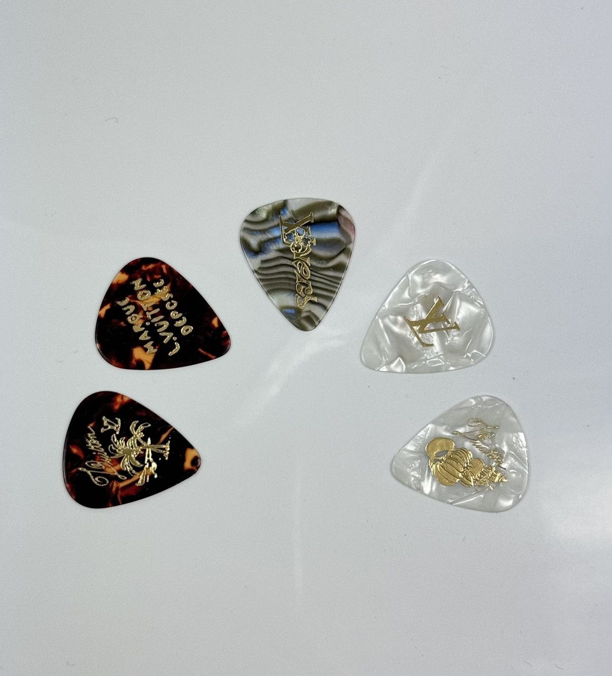 Louis Vuitton × Pharrell SET OF 5 GUITAR PICKS MONOGRAM SURFIN  