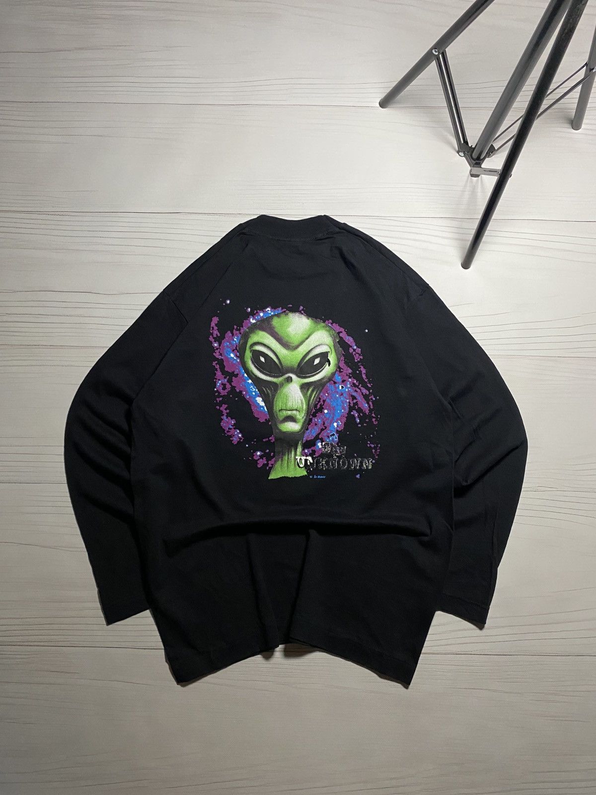 Alien Workshop × Vintage Vintage 90’s The unknown Alien Big Logo longsleeve t shirt Size US M / EU 48-50 / 2 - 2 Thumbnail