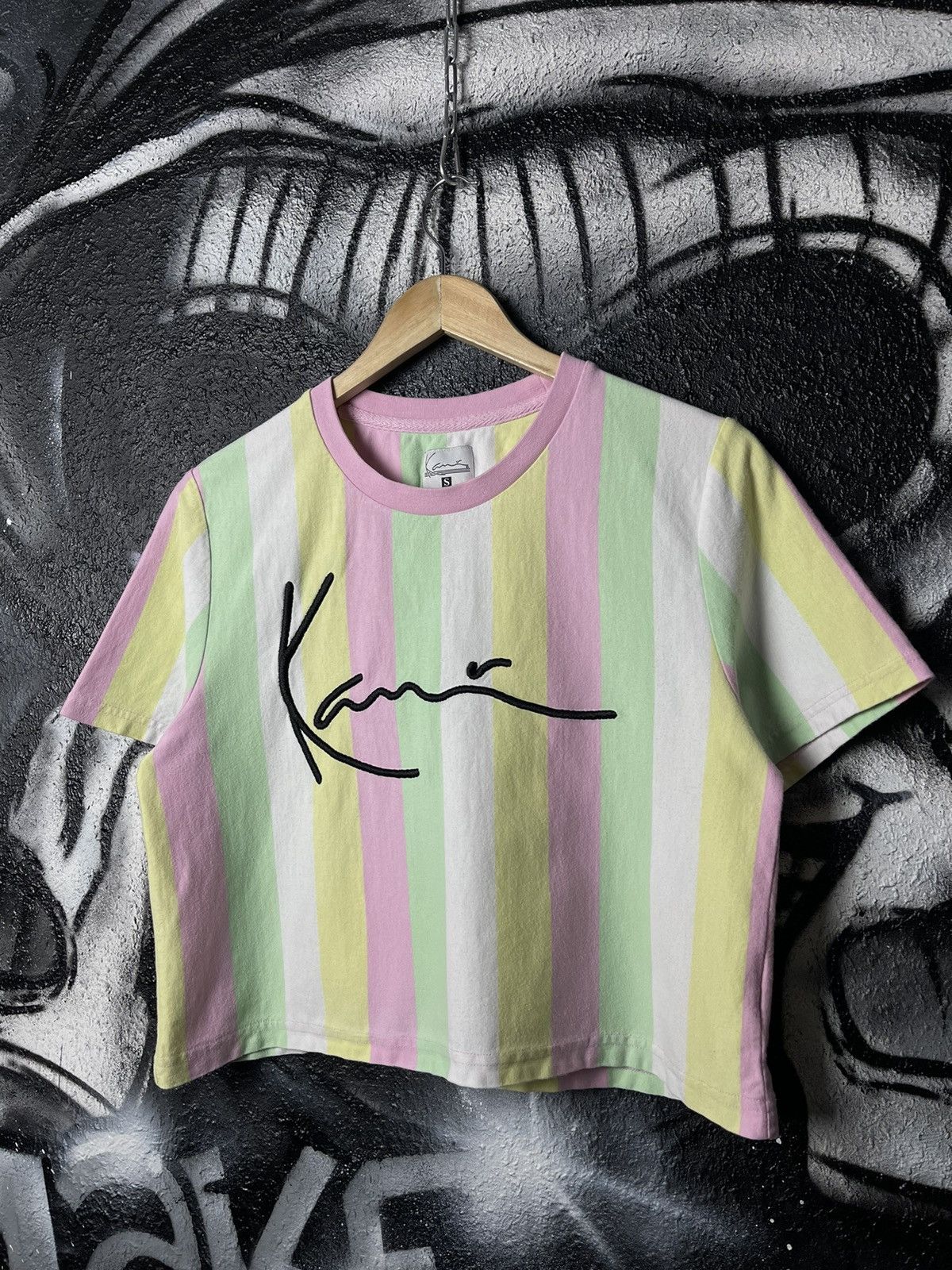 Karl Kani Karl Kani Stripe Cropped T- Shirt Women’s Size S Size S / US 4 / IT 40 - 1 Thumbnail