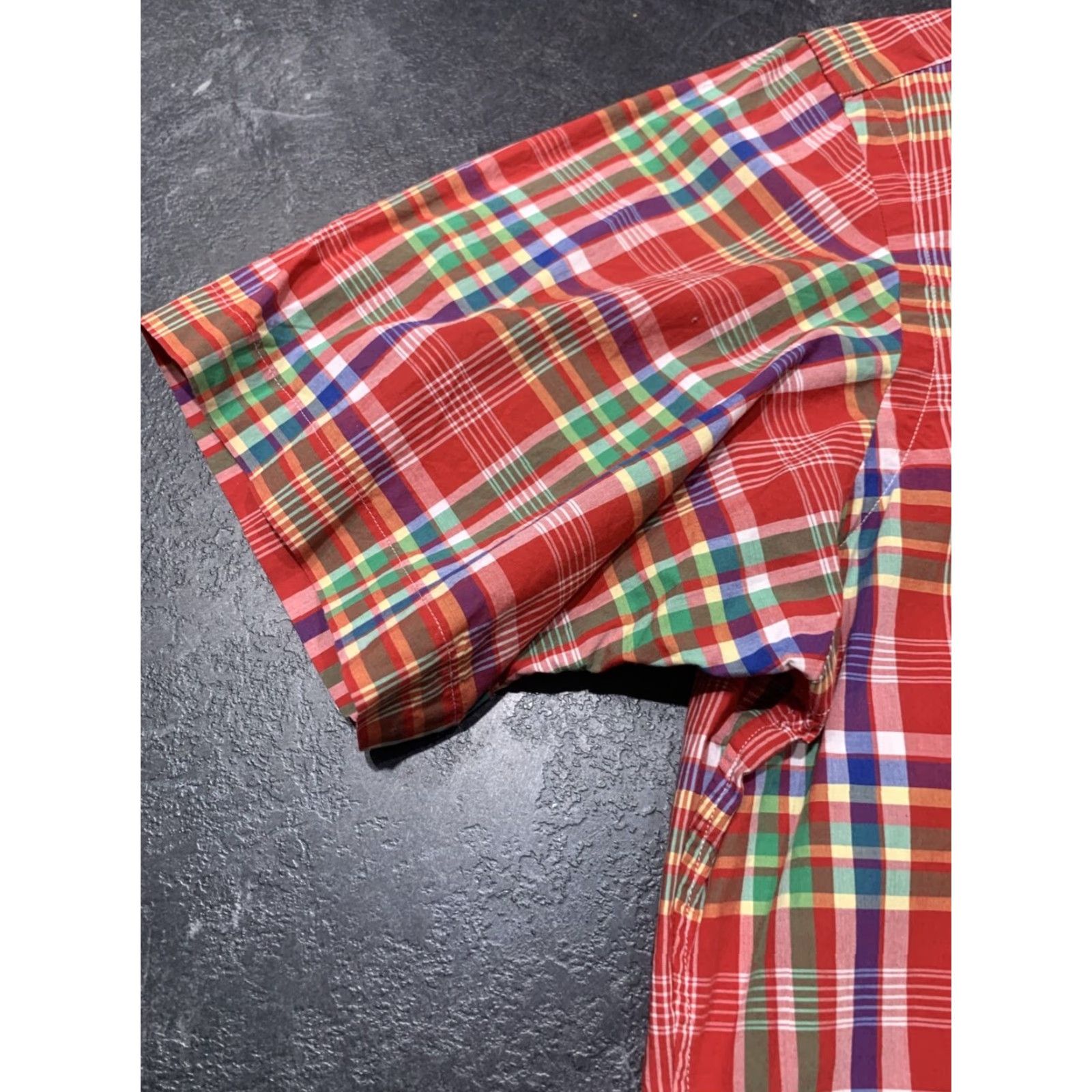 Polo Ralph Lauren Polo Ralph Lauren Plaid Button-Up Shirt Mens Medium Short Sleeve Red Classic Fit Size US M / EU 48-50 / 2 - 5 Thumbnail