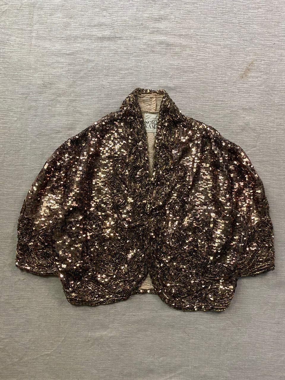 Designer × Norma Kamali Norma Kamali Sequin Party Cropped Jacket Size S / US 4 / IT 40 - 1 Thumbnail
