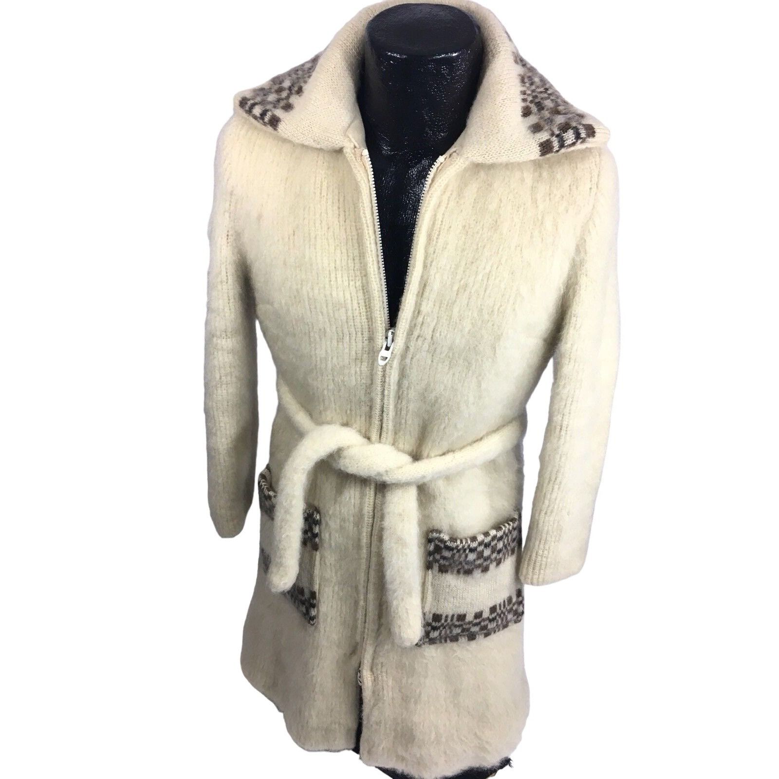 Other Vtg Icewool NORDIC Icelandic FairIsle Arctic Sheep Wool Coat Size S / US 4 / IT 40 - 1 Thumbnail