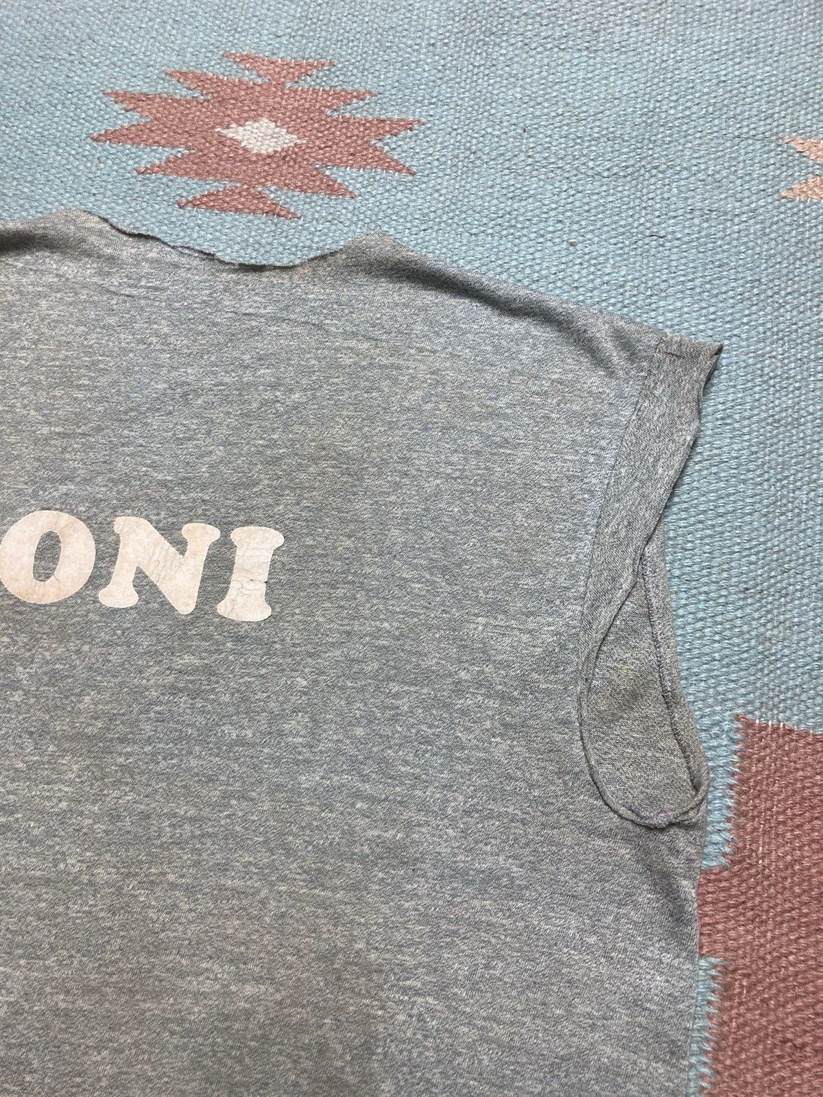 Vintage 70s t shirt chopped Rams gray tri blend boxy cropped medium Size US M / EU 48-50 / 2 - 10 Thumbnail
