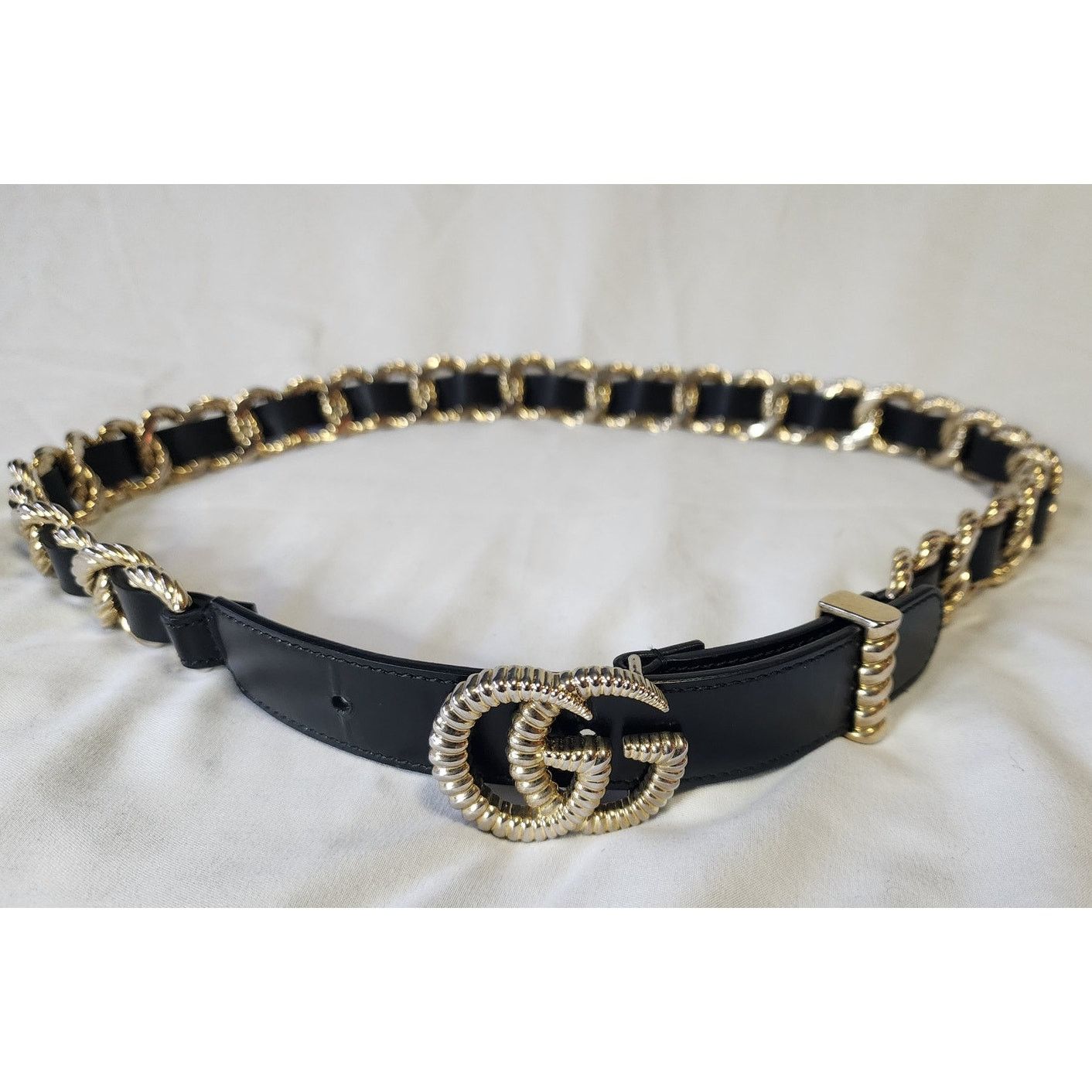 Gucci Gucci Tom Ford SS97 Suede Leather Chain Belt | Grailed