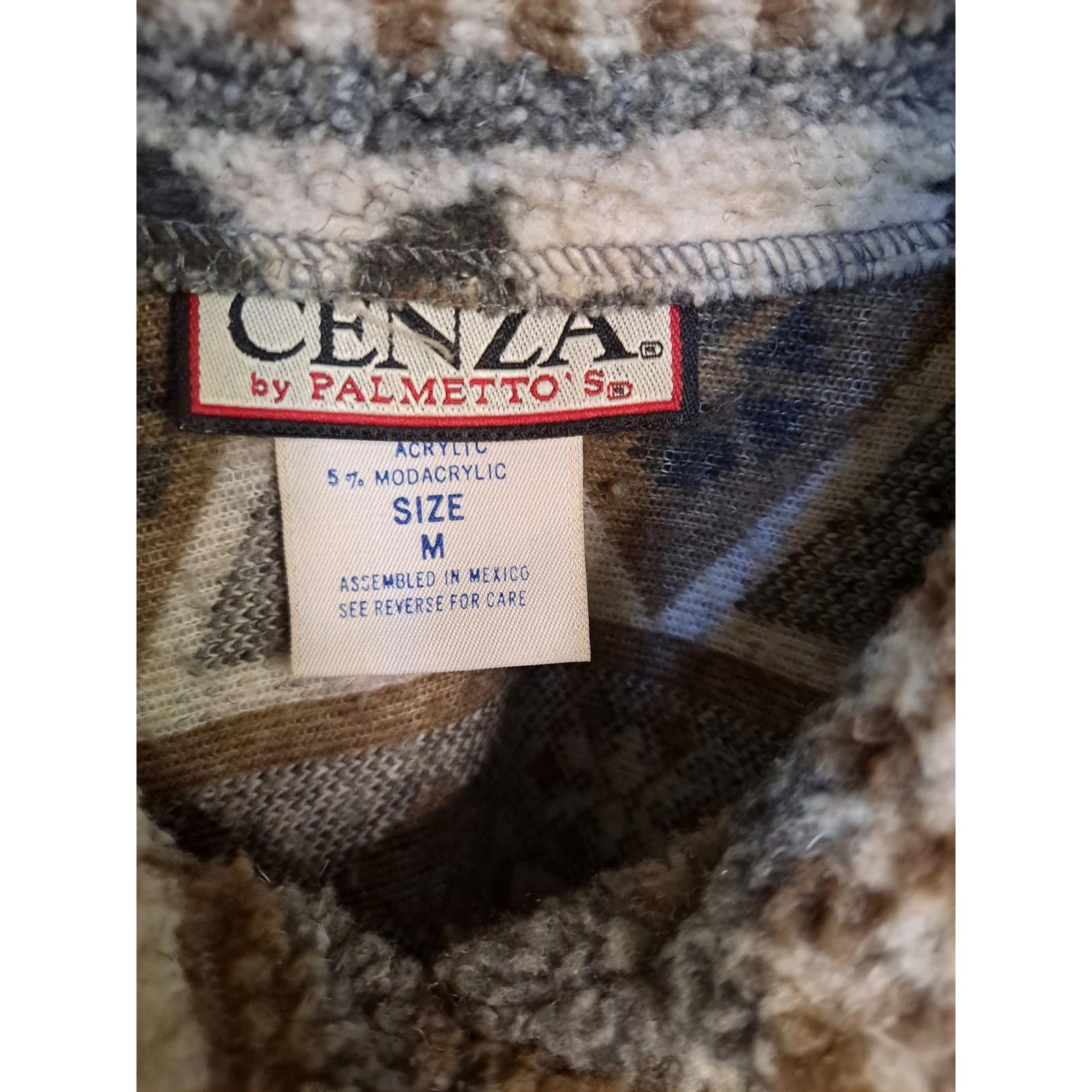 Other Vintage Cenza Fleece Button Up Tan Pattern Design Fleece Siz Size US M / EU 48-50 / 2 - 3 Thumbnail