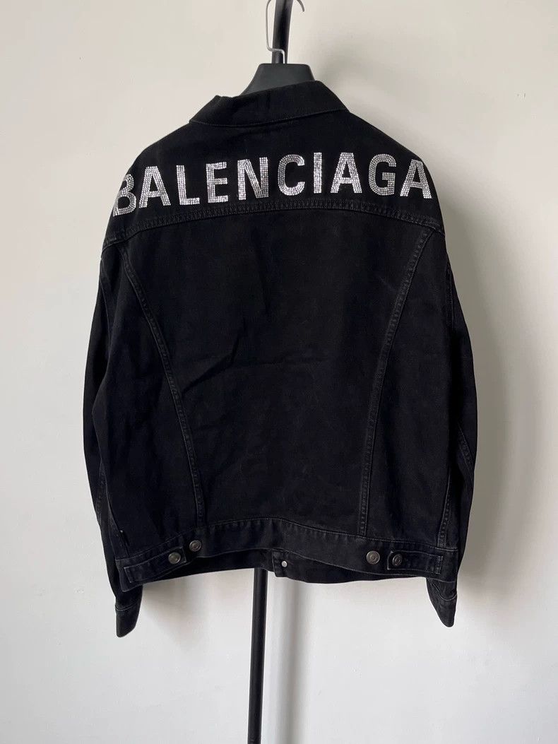 Balenciaga Balenciaga size 36 Long sleeve lapel denim jacket with Log Size S / US 4 / IT 40 - 1 Thumbnail