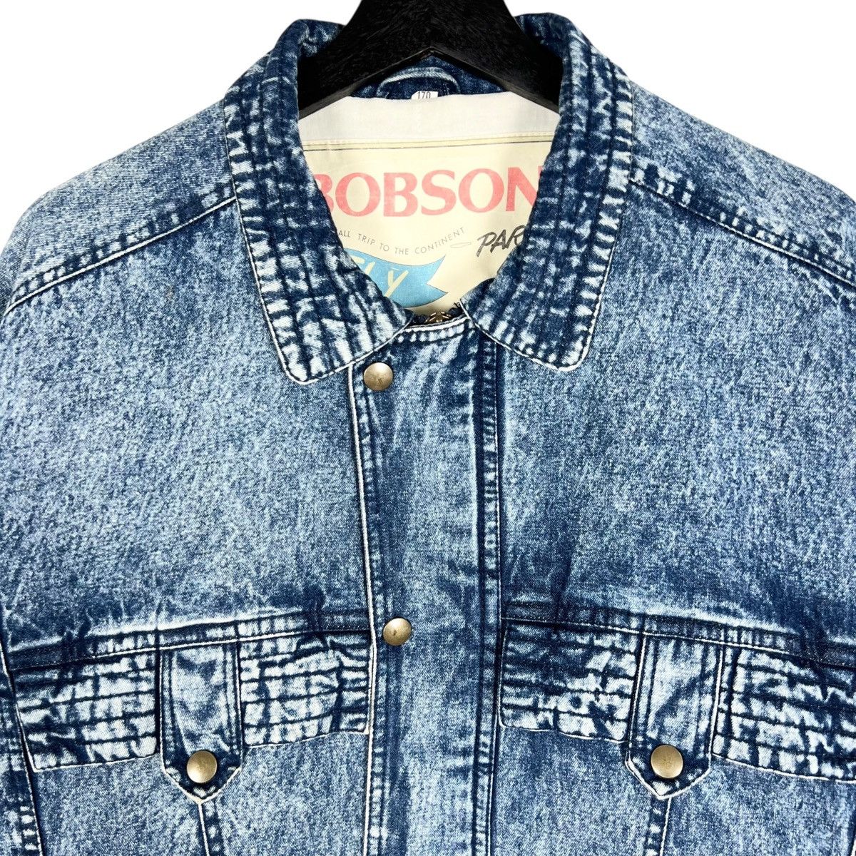 Vintage Vintage Bobson Denim Zipper Jacket Size US L / EU 52-54 / 3 - 2 Thumbnail
